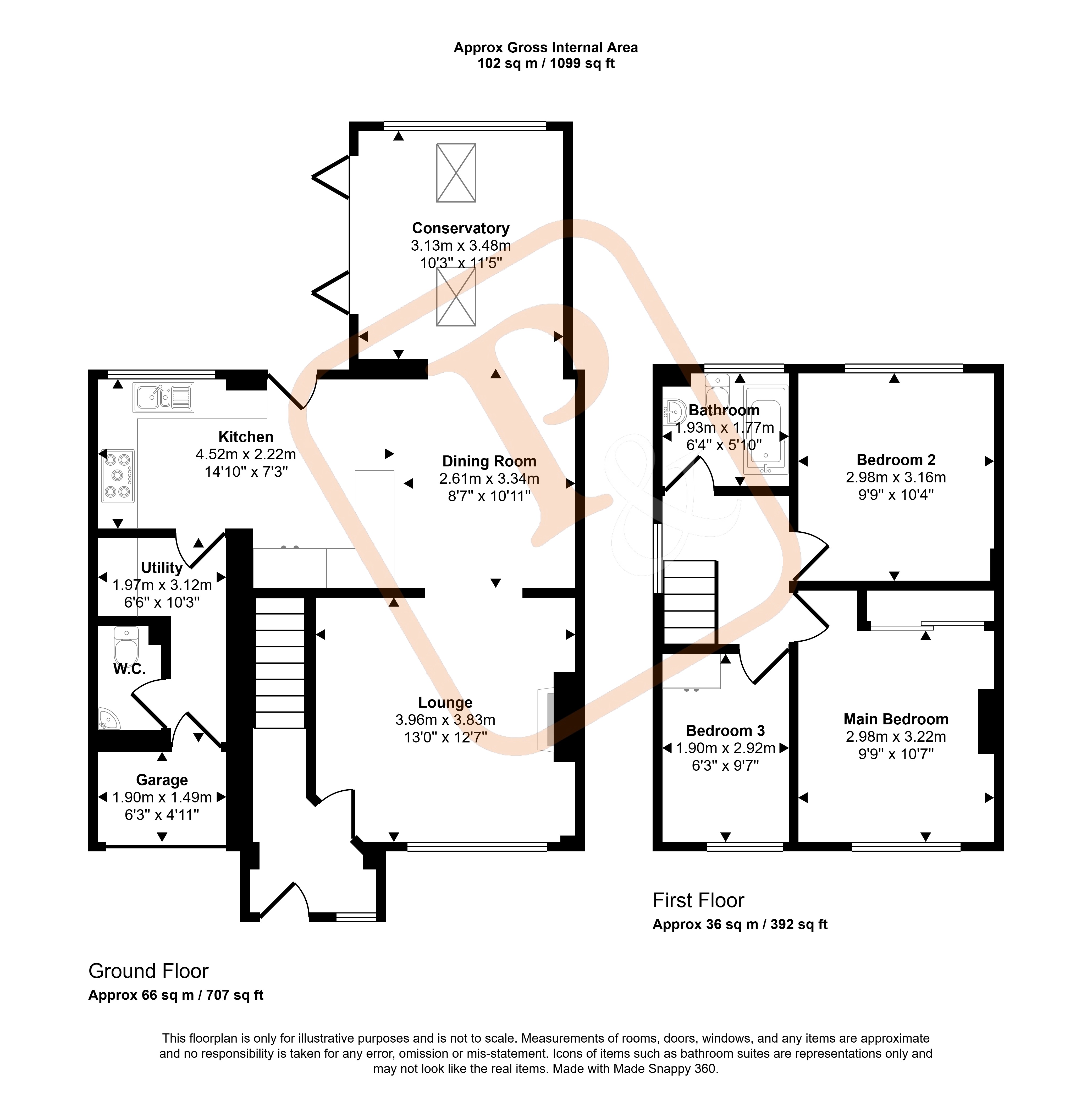 9, Stanfield Close, Colchester floorplan