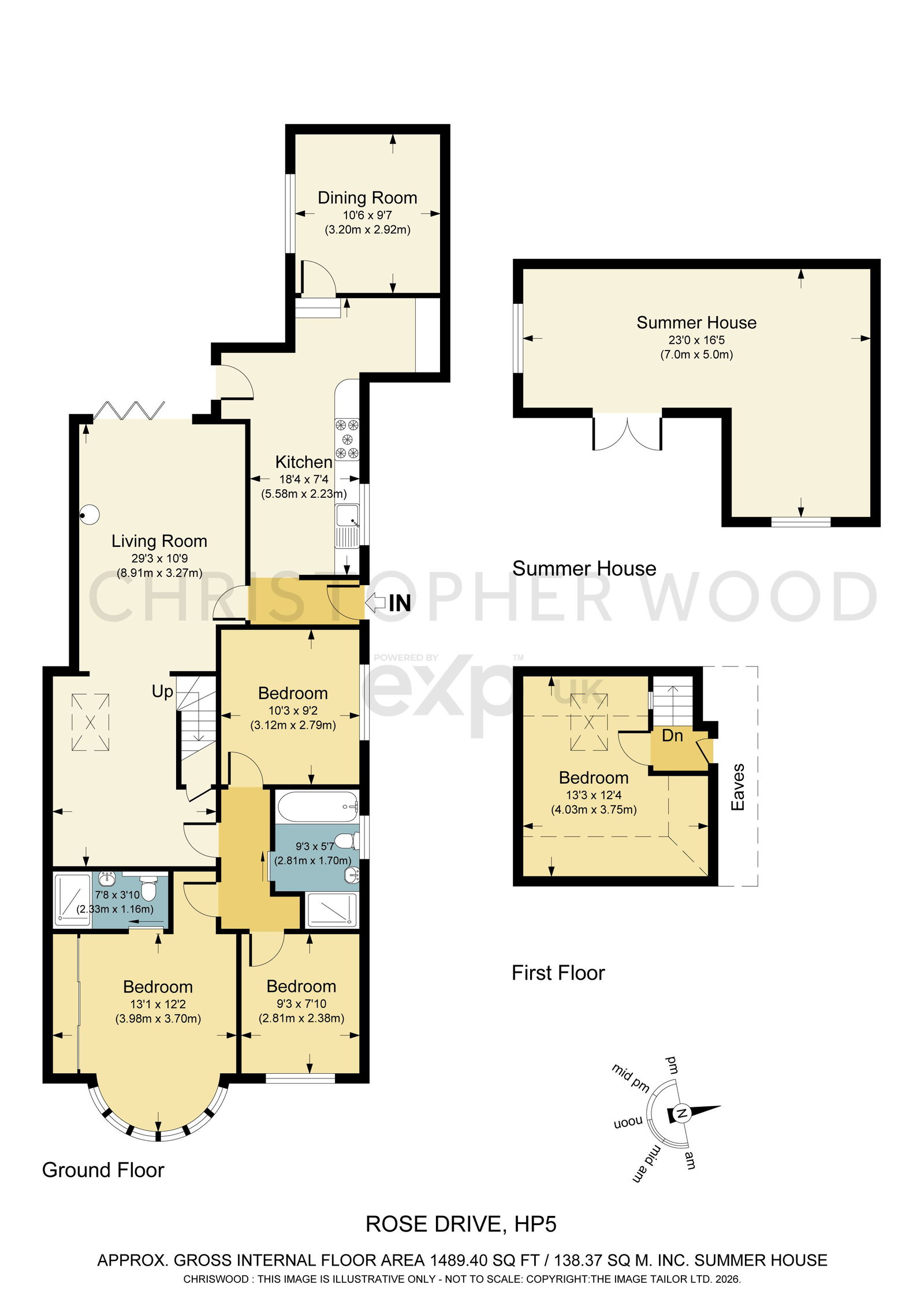 23, Rose Drive, Chesham floorplan