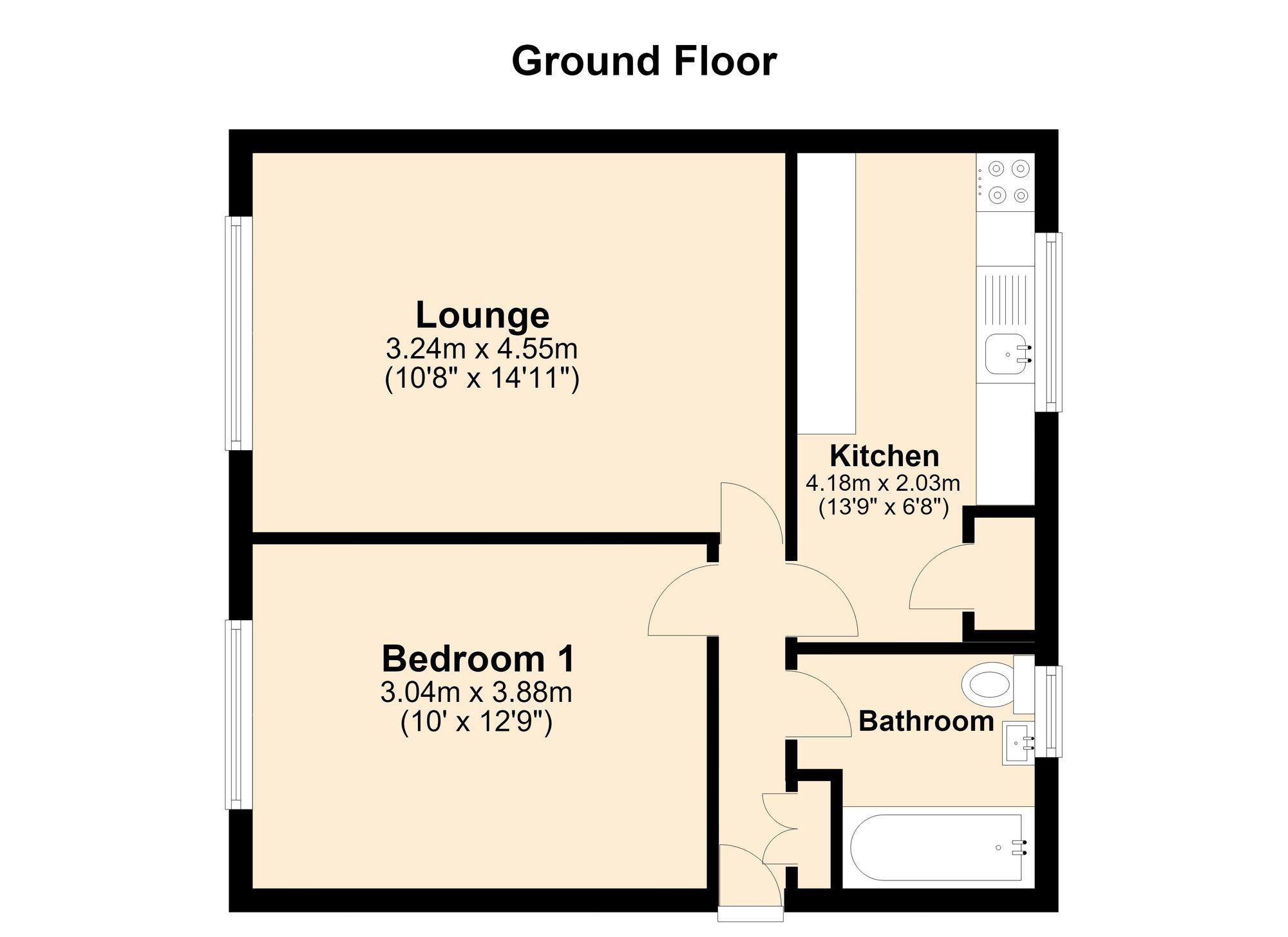 12 Mendip Grove, Peterborough floorplan