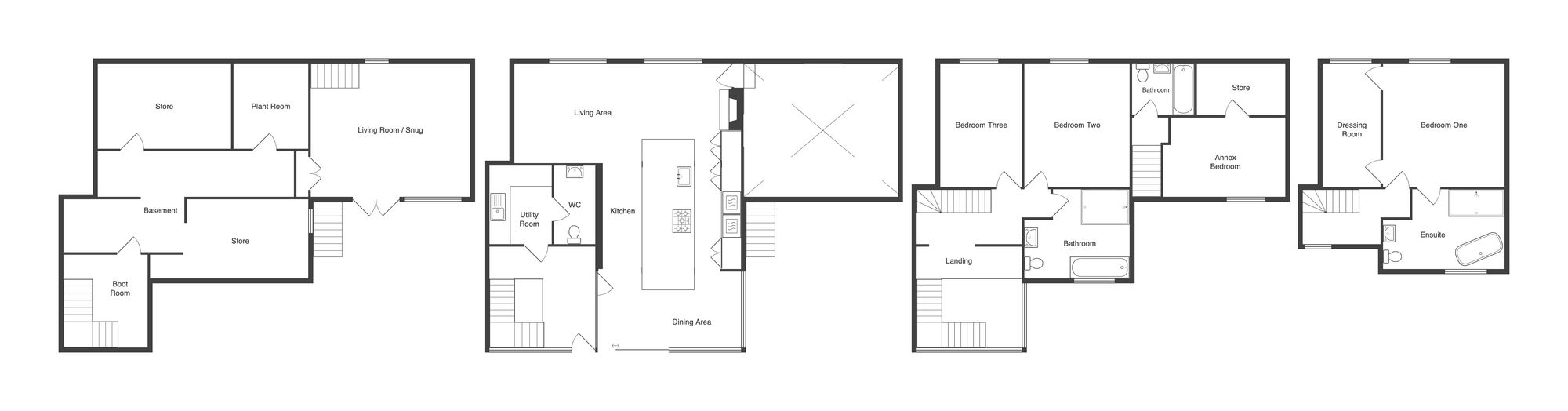 The Granary at The Talbot & Granary, High Street, Welford floorplan