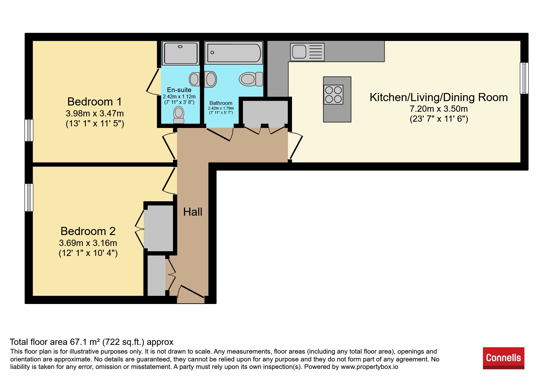Flat 21, Empire House, Bessemer Road, Welwyn Garden City floorplan