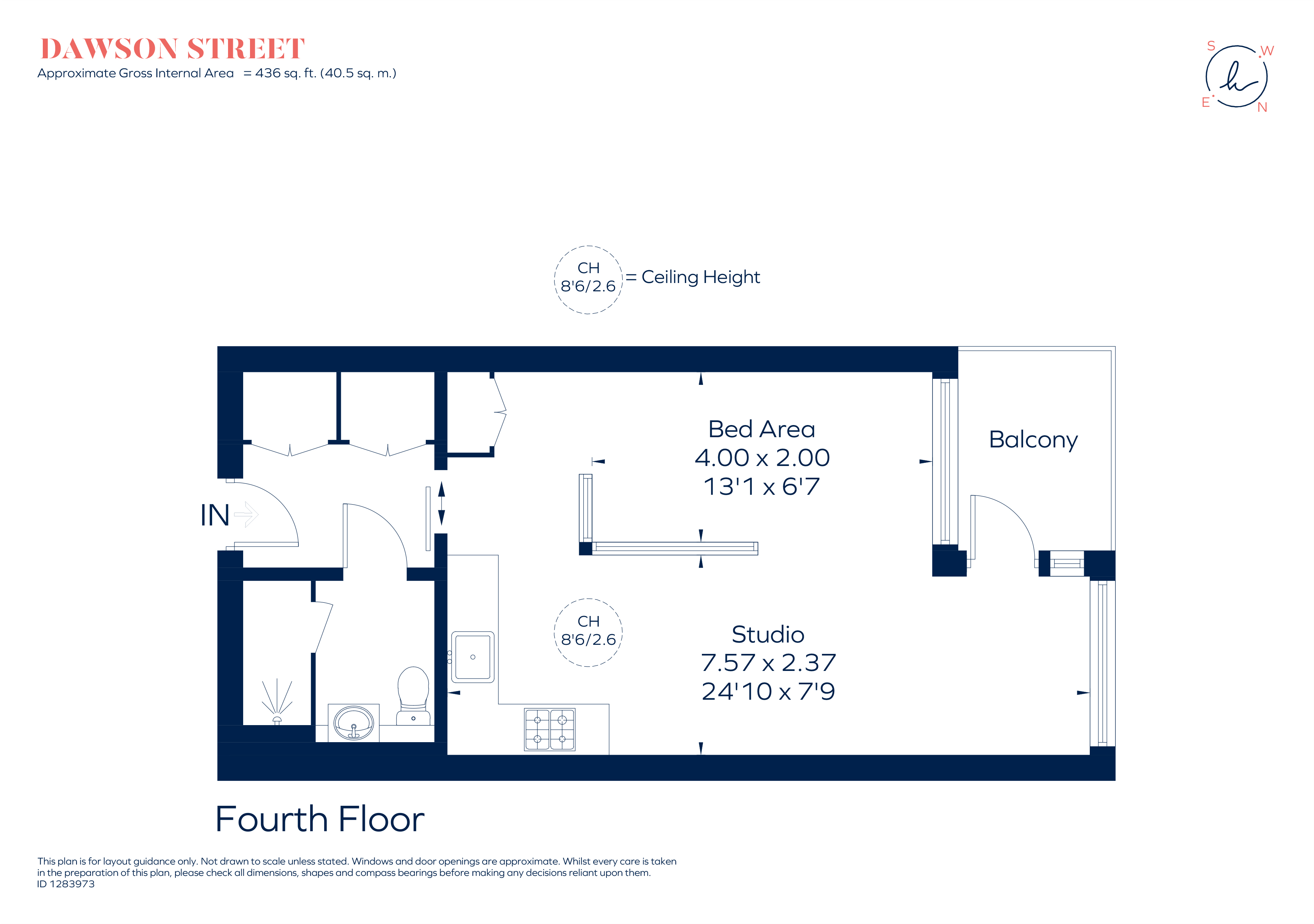 Flat 25, 8, Dawson Street, London floorplan