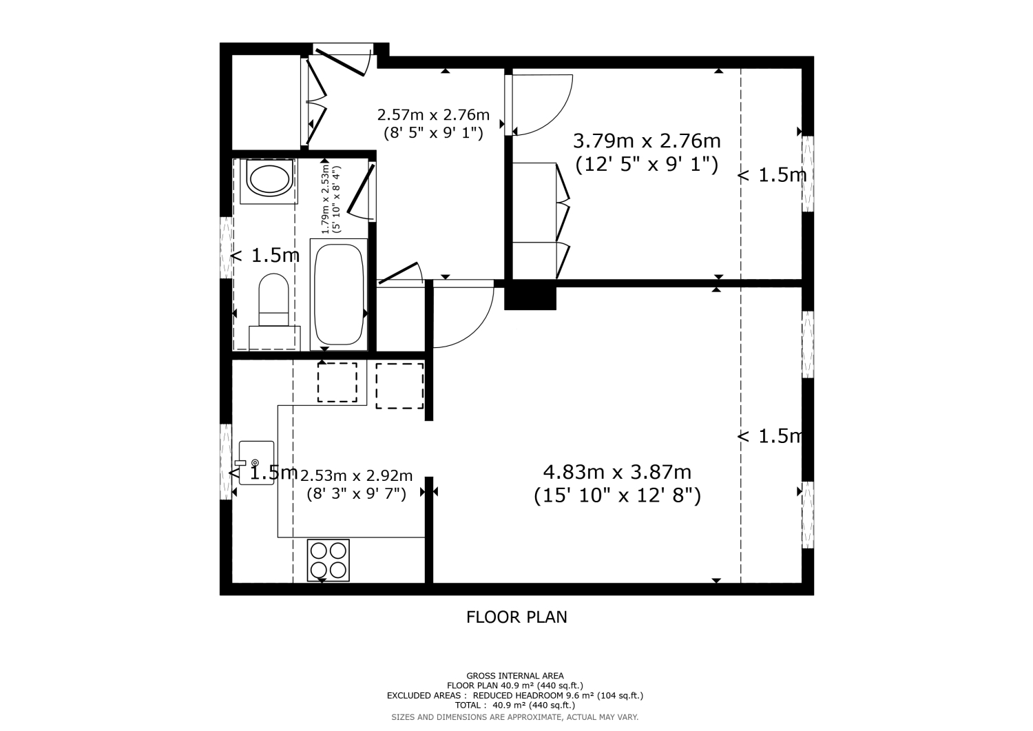 Flat 38, Folly Bridge Court, Shirelake Close, Oxford floorplan