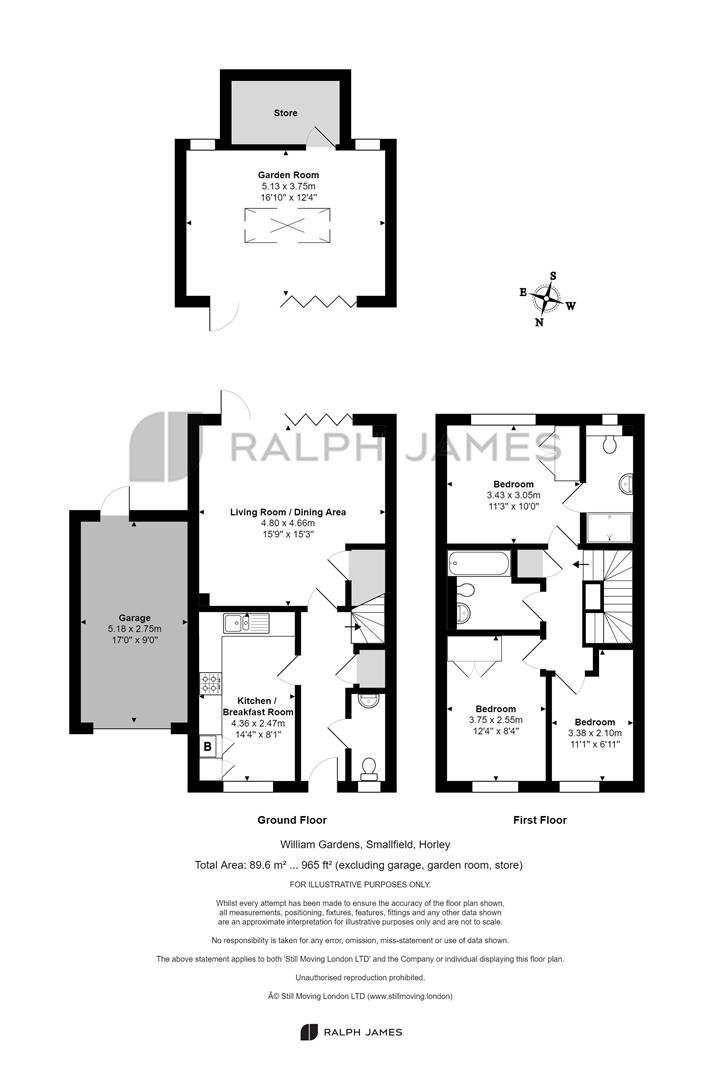 3, William Gardens, Horley floorplan