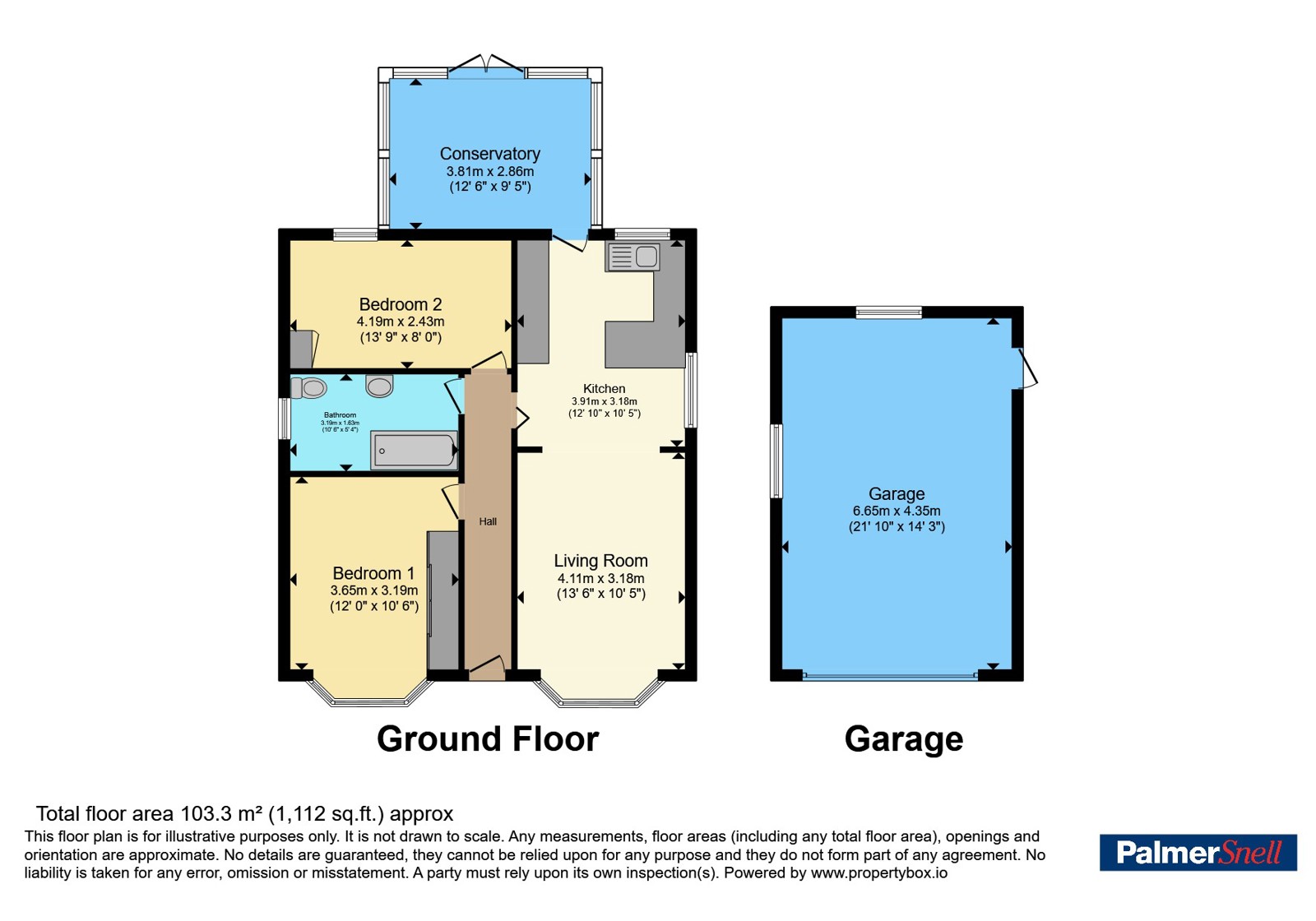 72, High Howe Lane, Bournemouth floorplan