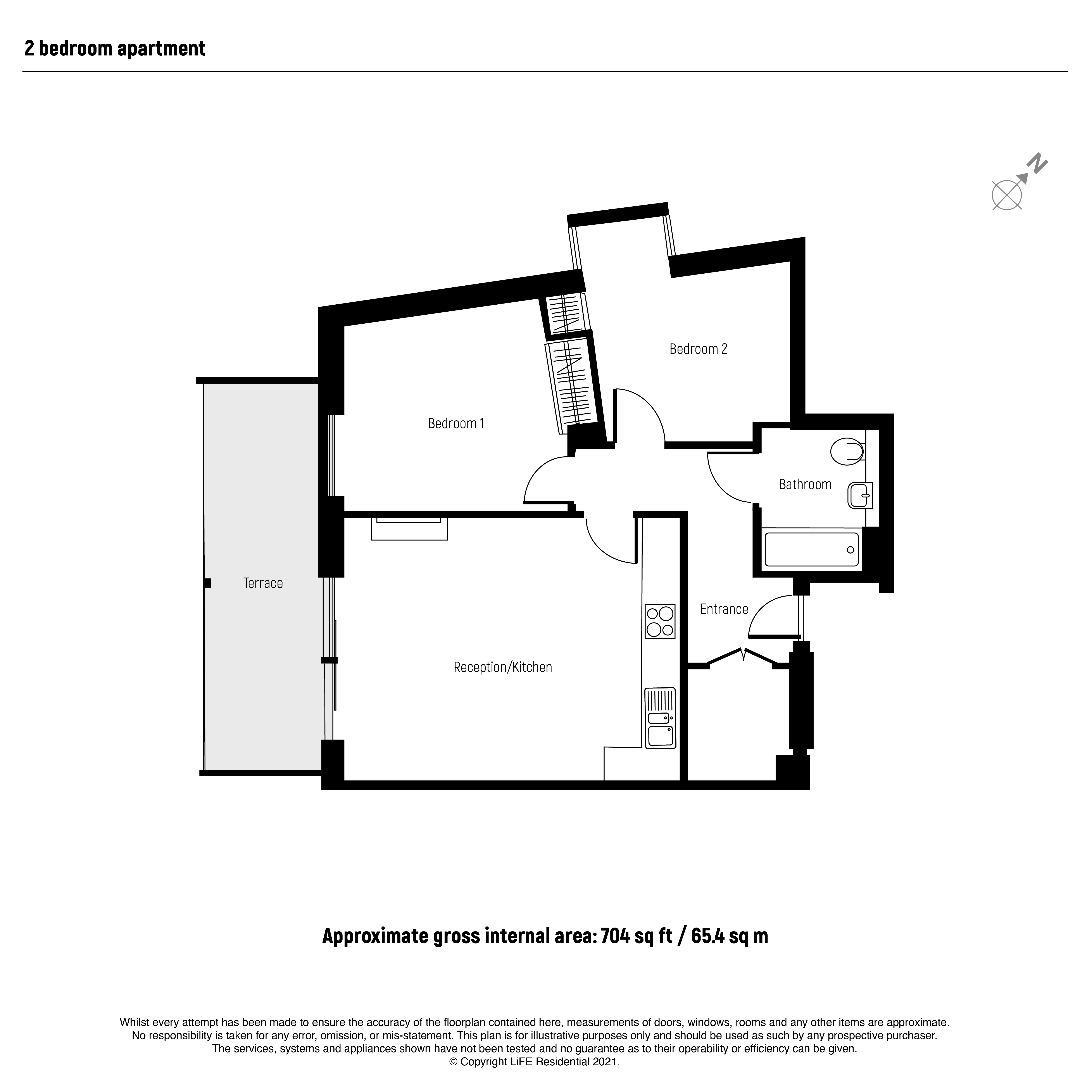 Flat 506, 151, Tower Bridge Road, London floorplan