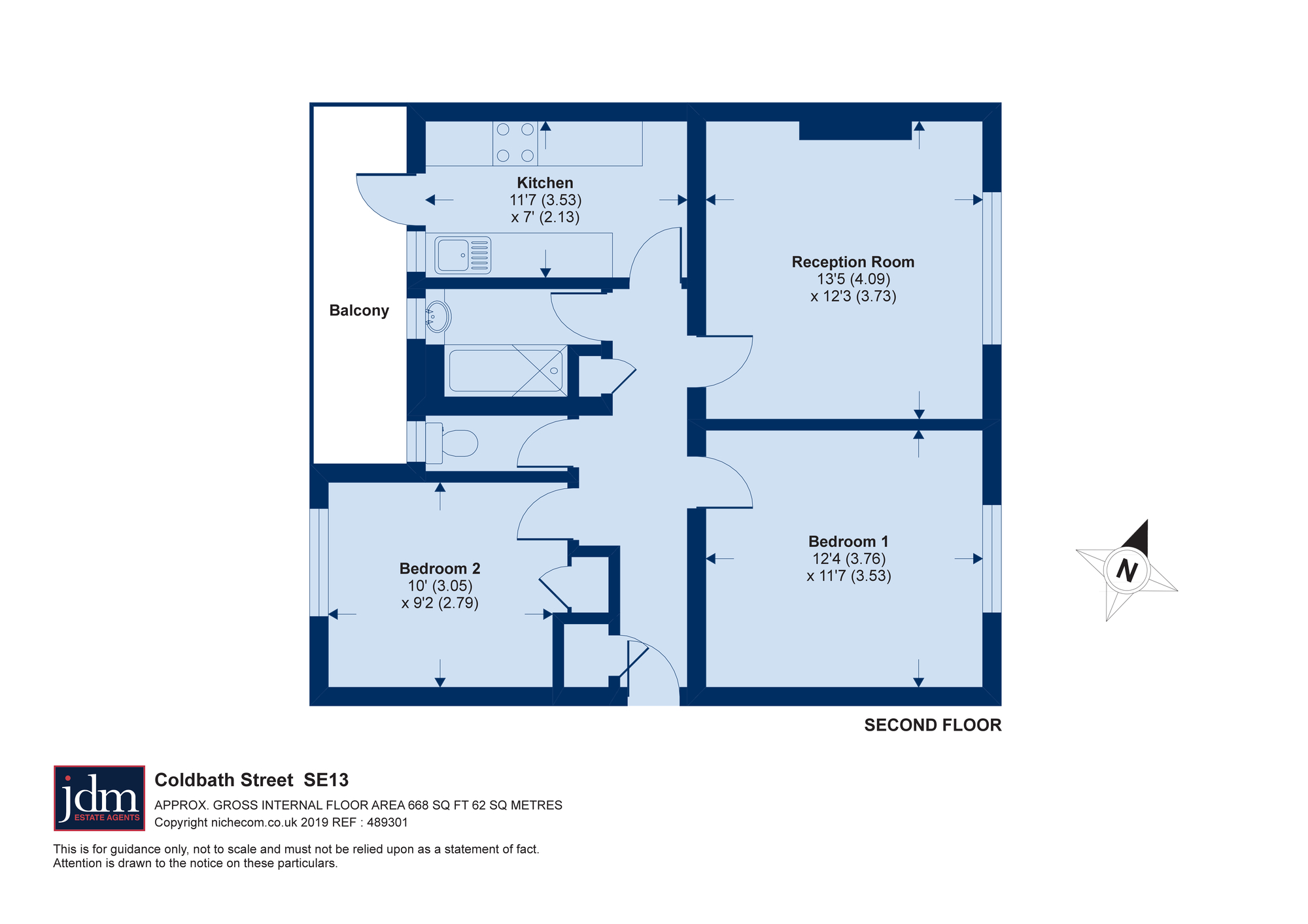 2 Bedrooms Flat for sale in Coldbath Street, Lewisham SE13