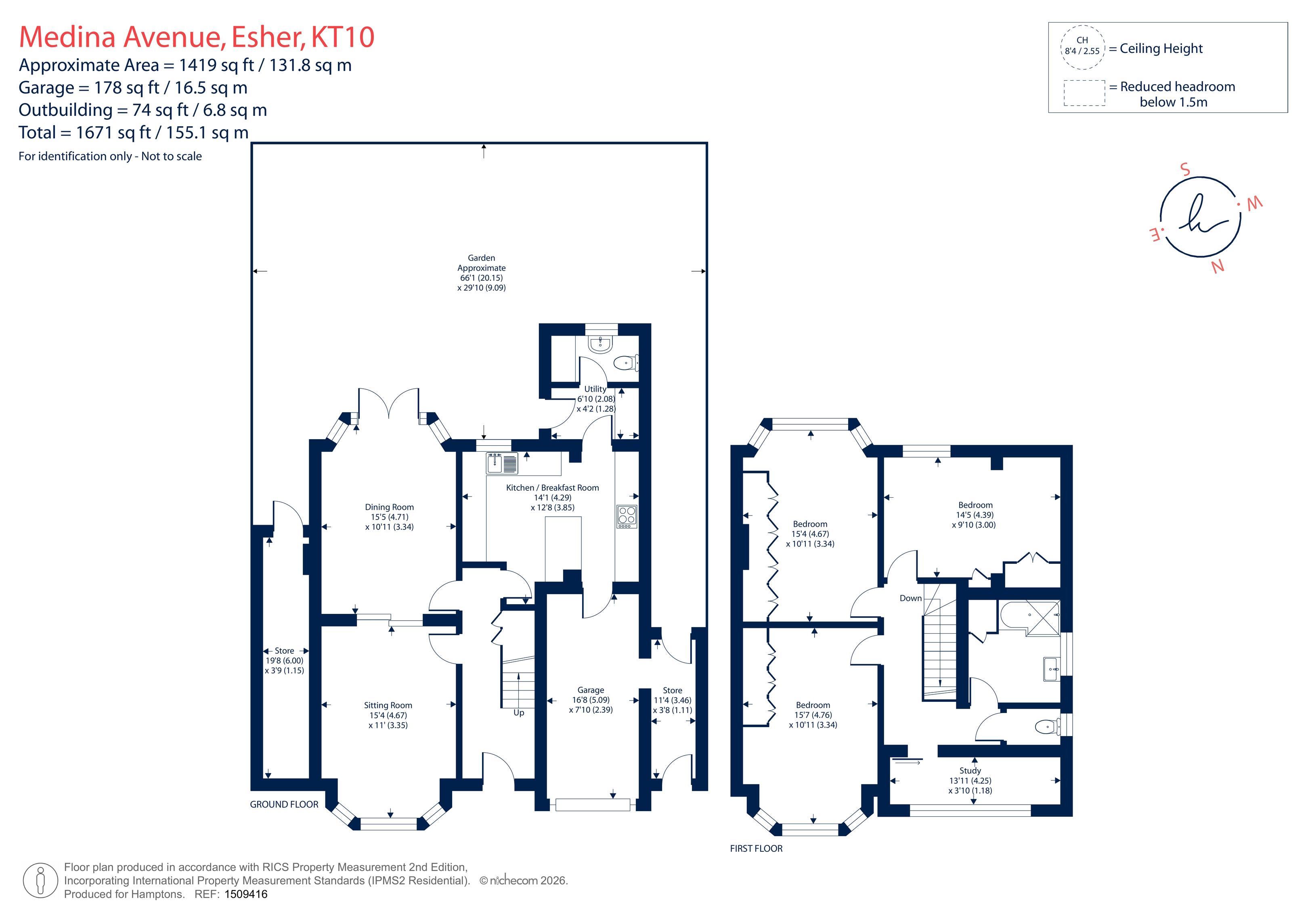 18, Medina Avenue, Esher floorplan