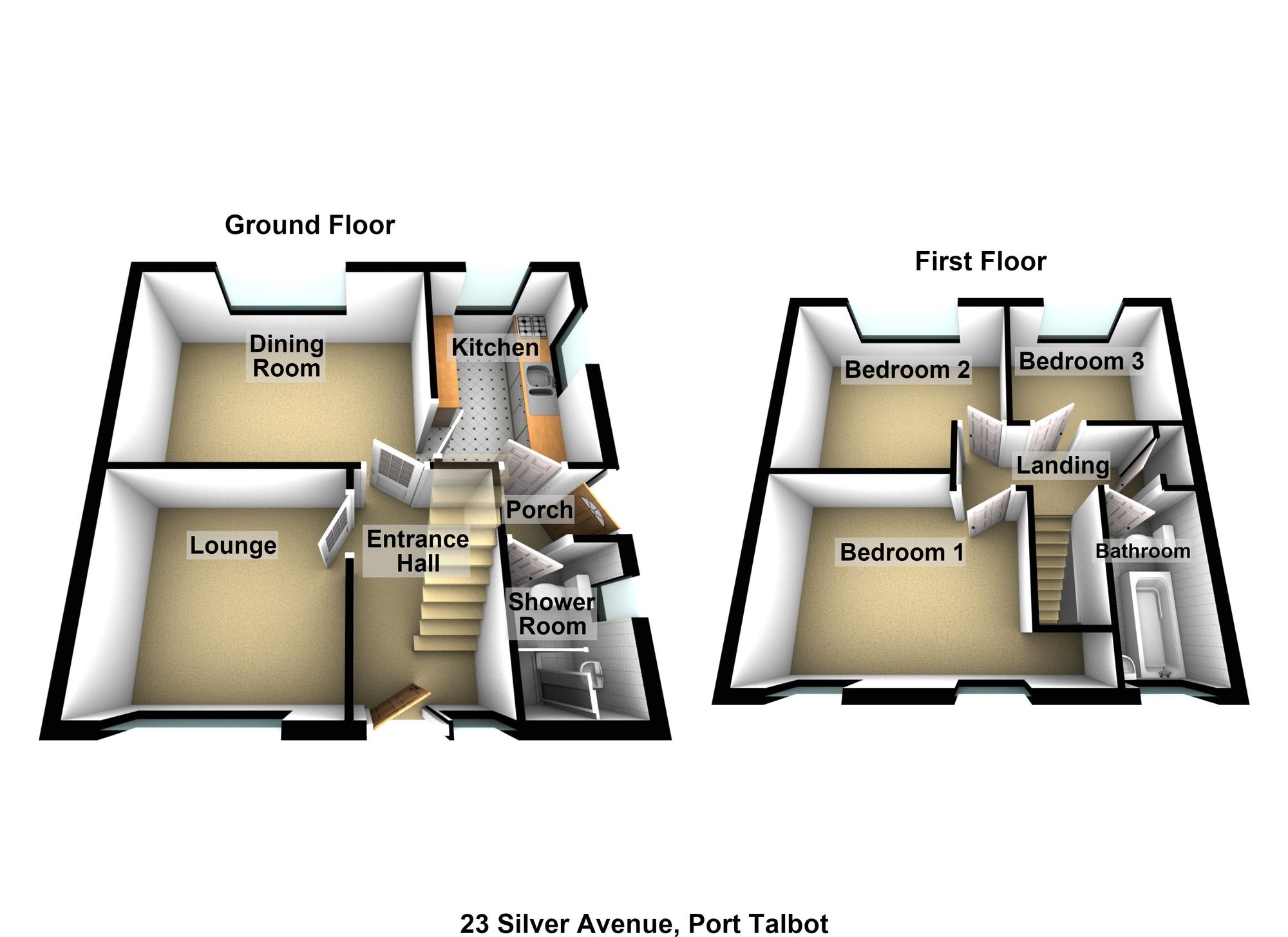 23 Silver Avenue, Port Talbot floorplan