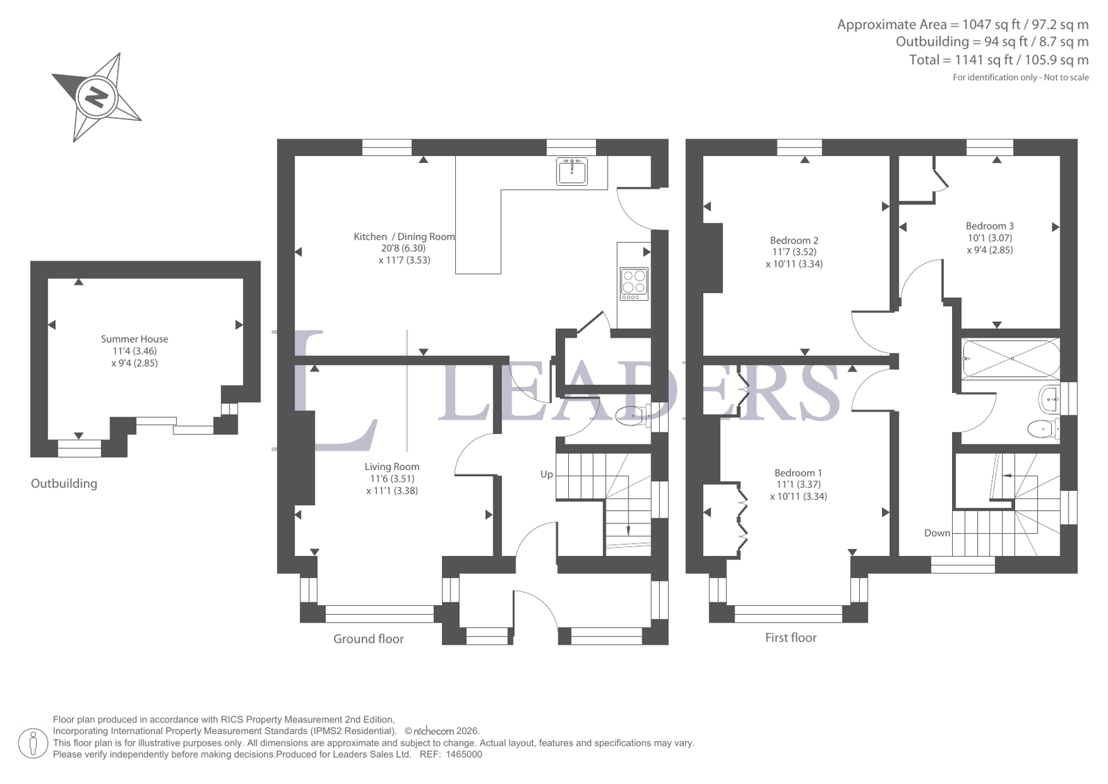 2, Crunden Road, East Sussex floorplan