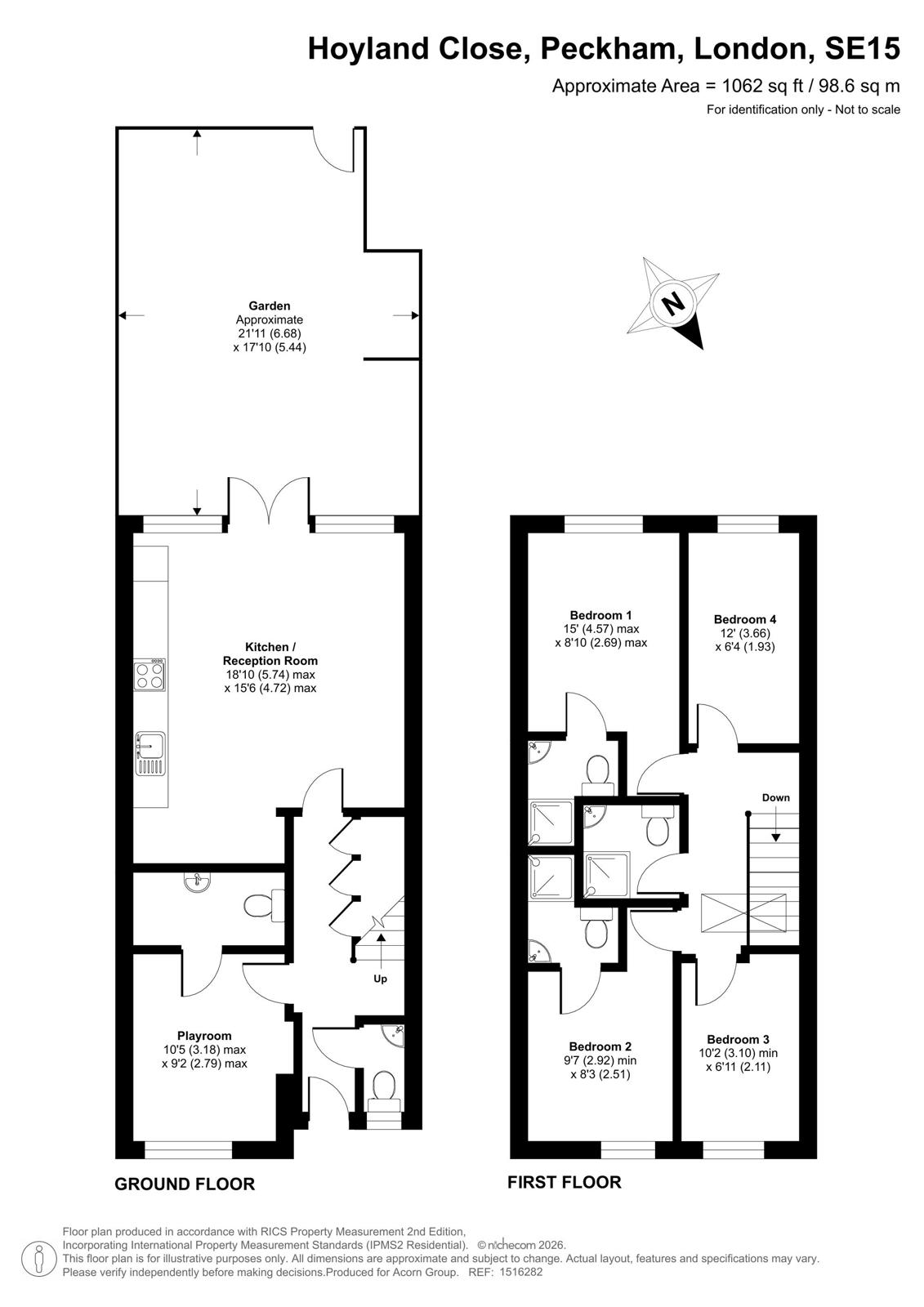 5, Hoyland Close, London floorplan