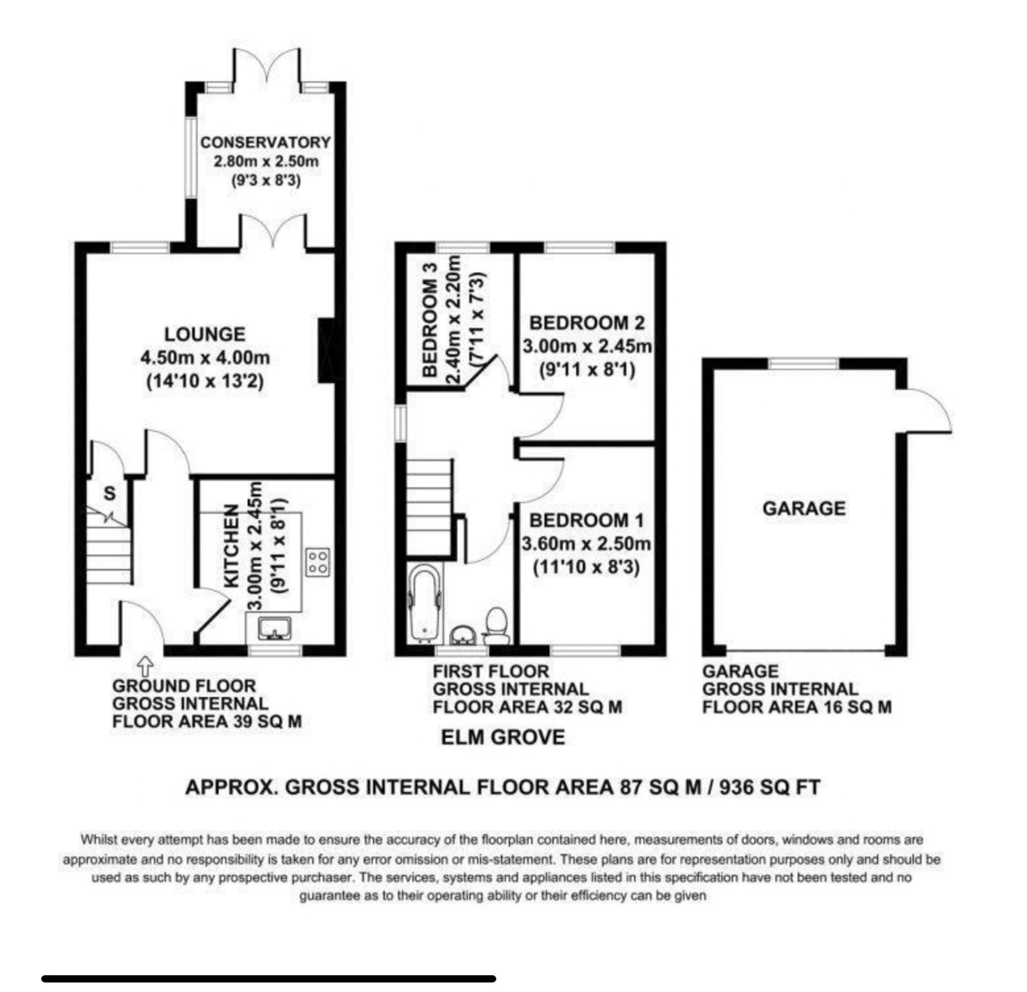 14 Elm Grove, Malton floorplan