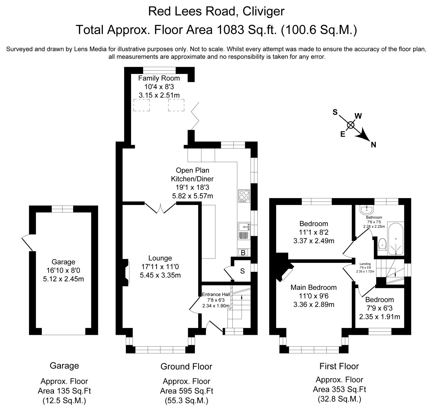 85, Red Lees Road, Burnley floorplan