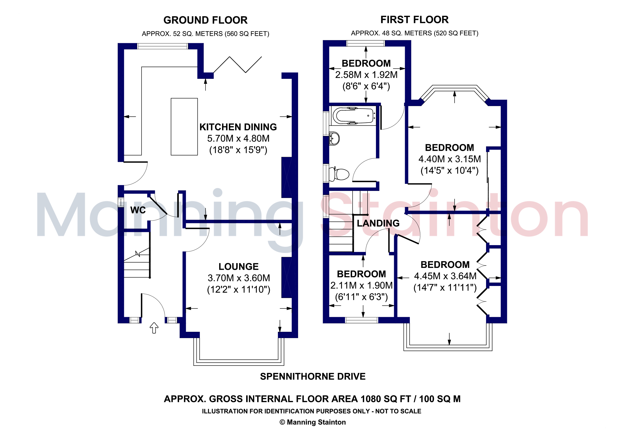 25, Spennithorne Drive, West Yorkshire floorplan
