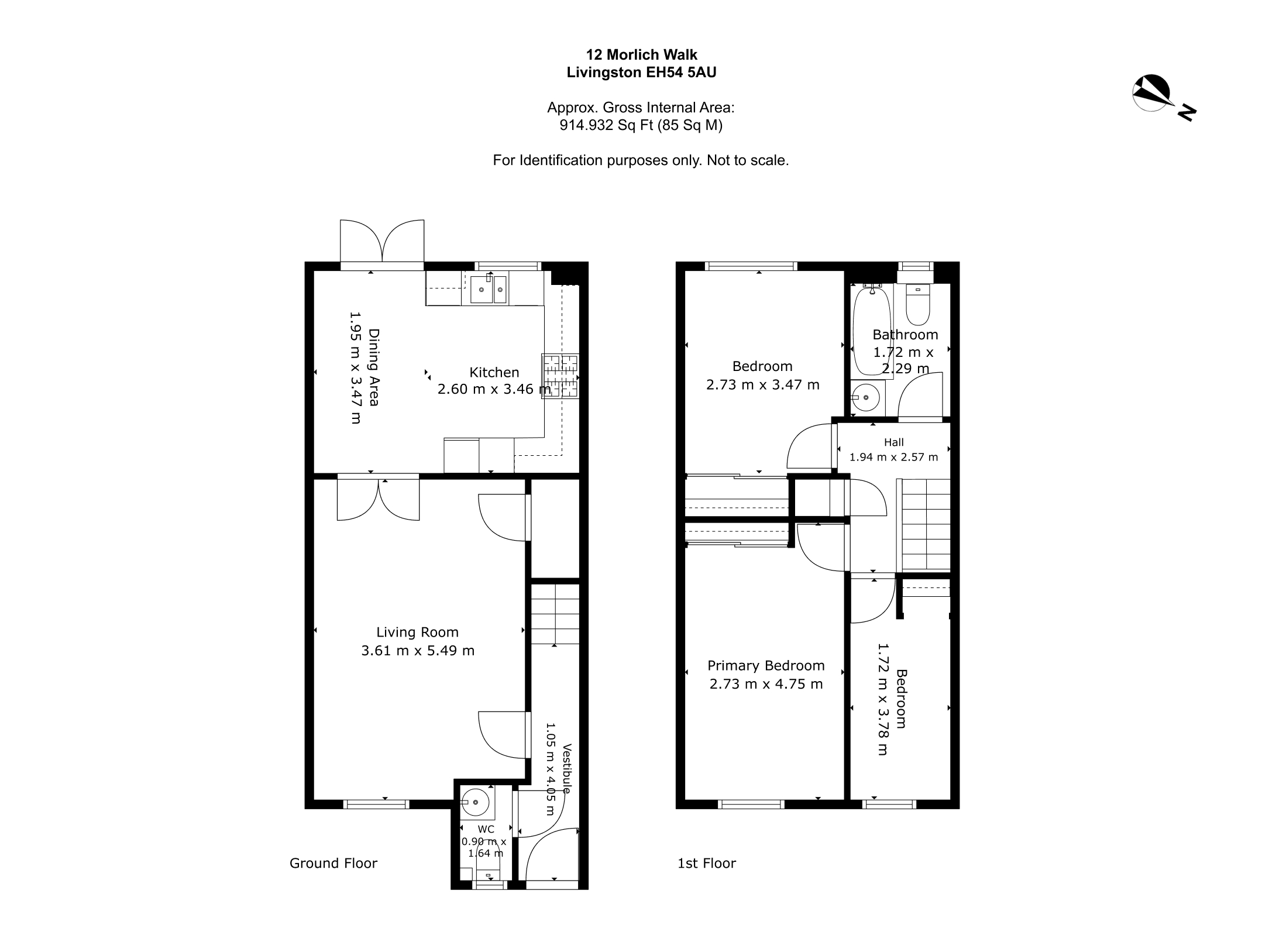 12, Morlich Walk, Livingston floorplan