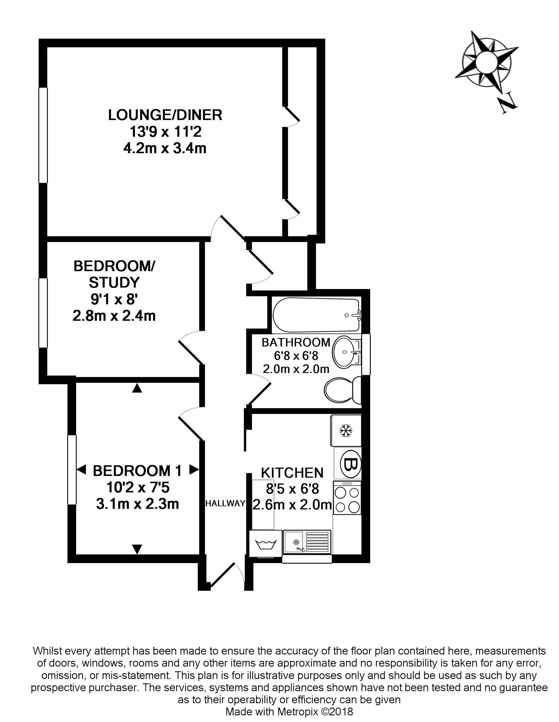 2 Bedrooms Flat to rent in 12 Clifton Mews, Brighton BN1