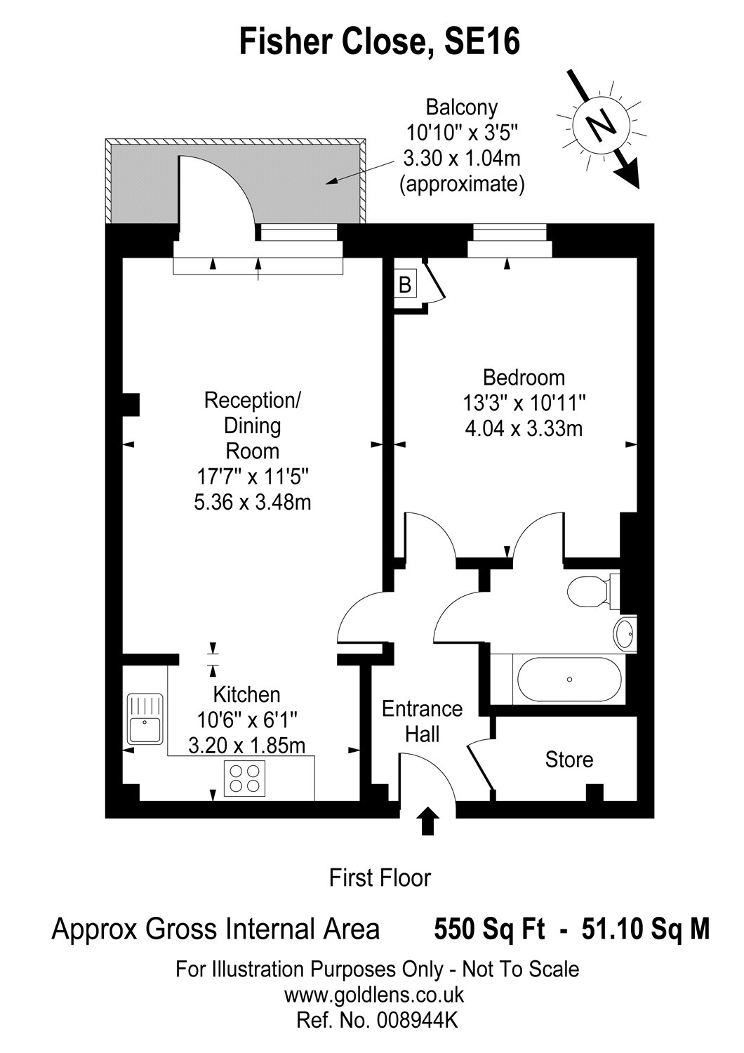 1 Bedrooms Flat for sale in Fisher Close, London SE16
