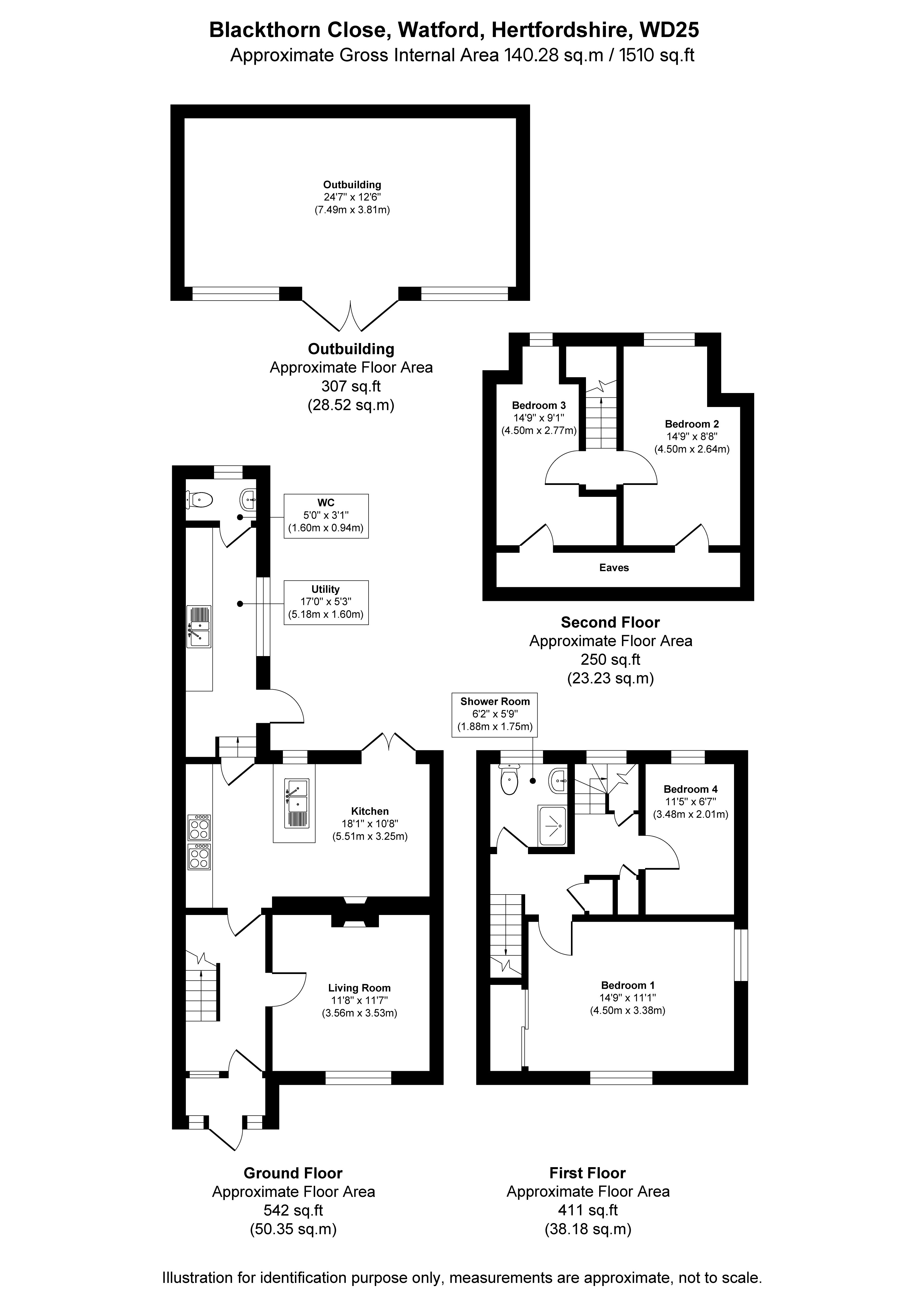 10, Blackthorn Close, Hertfordshire floorplan