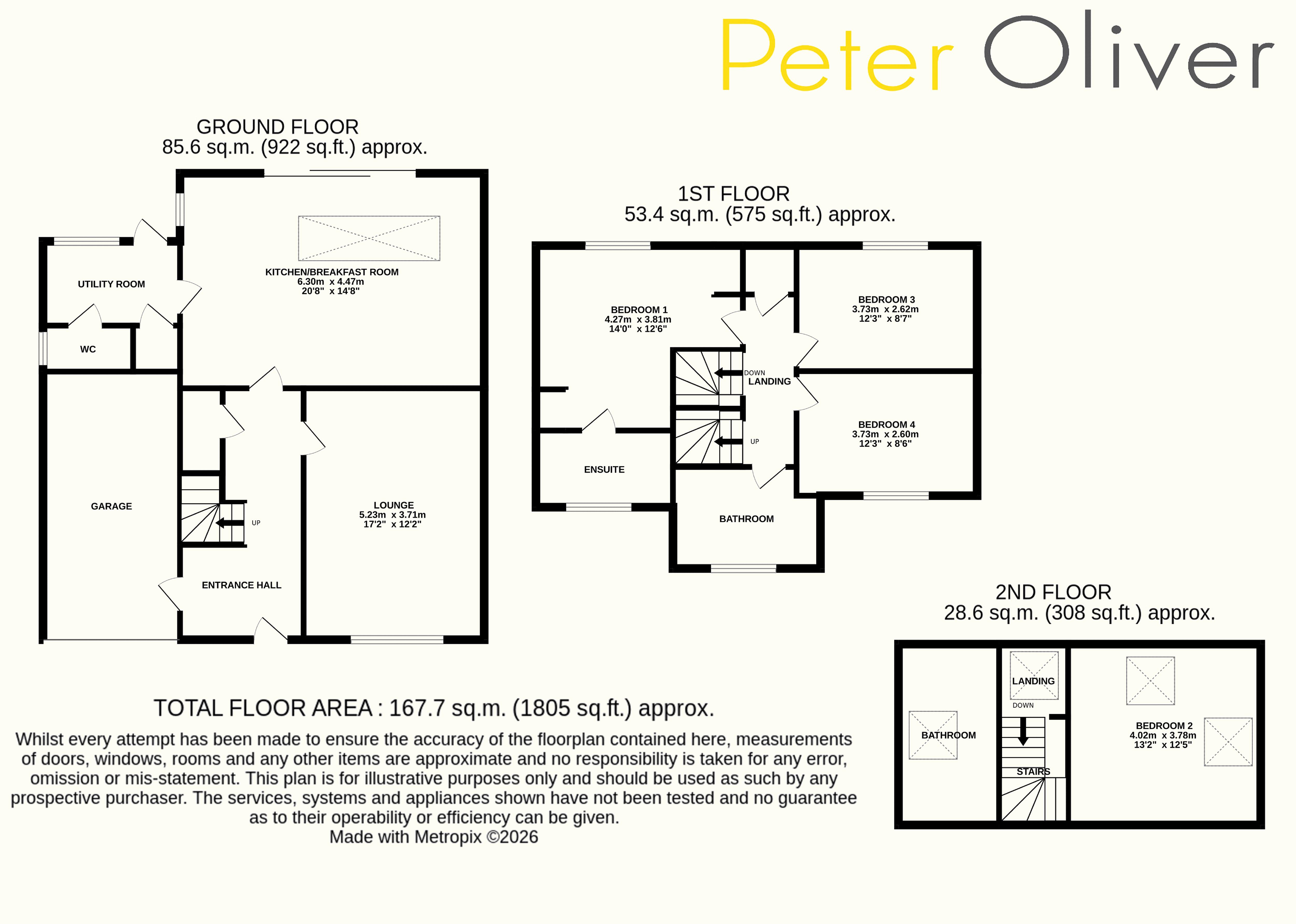 4, Eaton Close, Uckfield floorplan