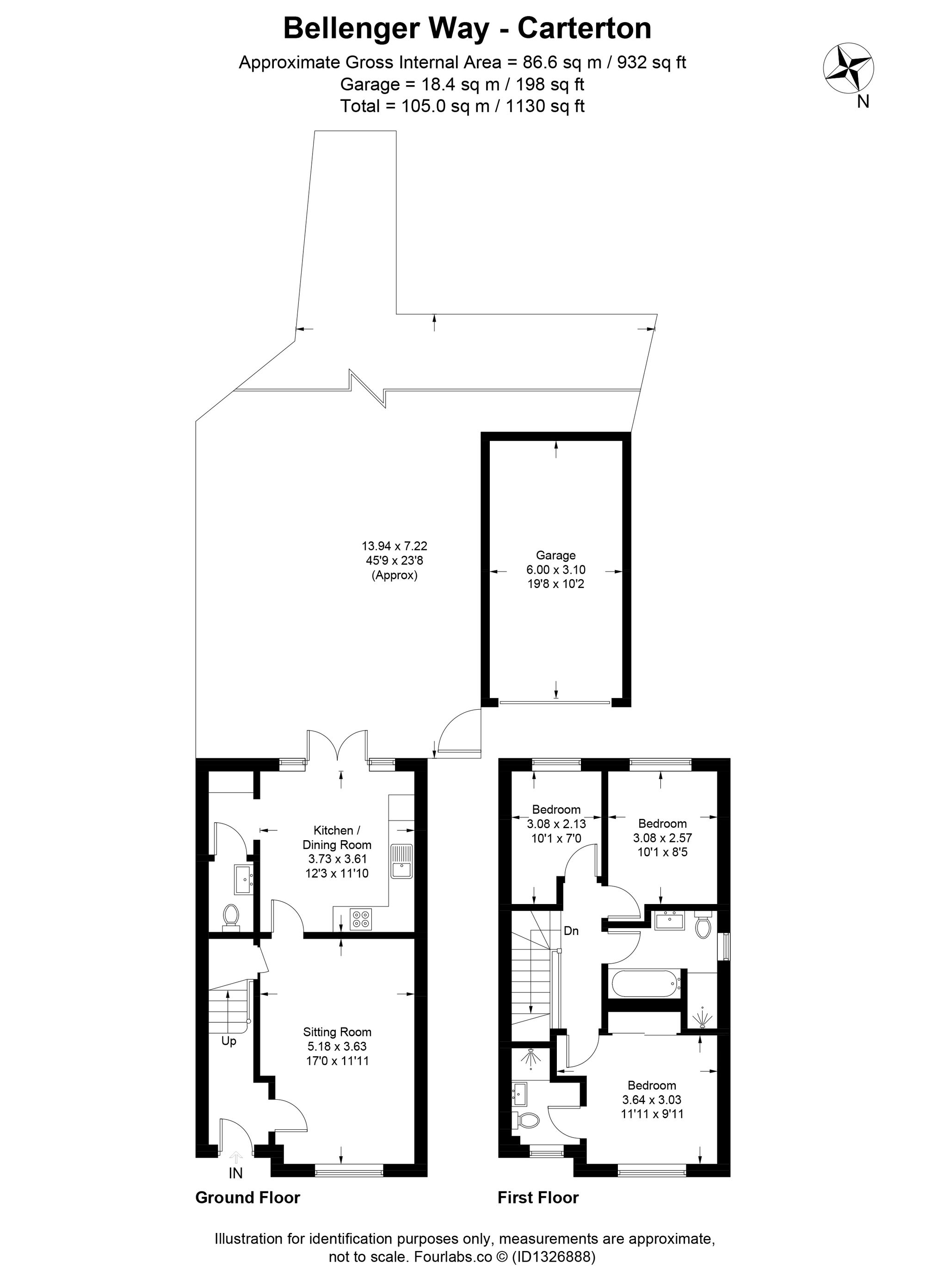12 Bellenger Way, Carterton floorplan