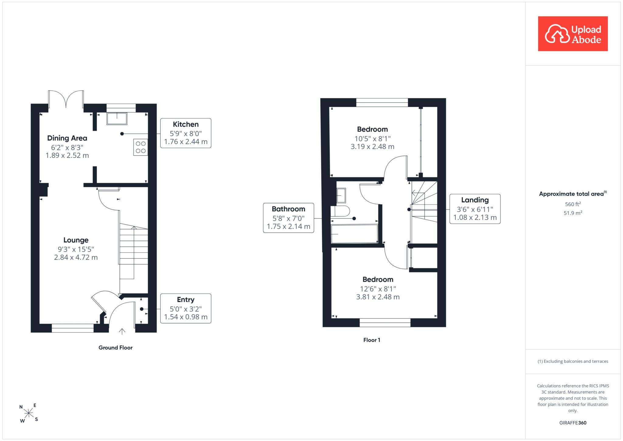 23, Acer Grove, Airdrie floorplan