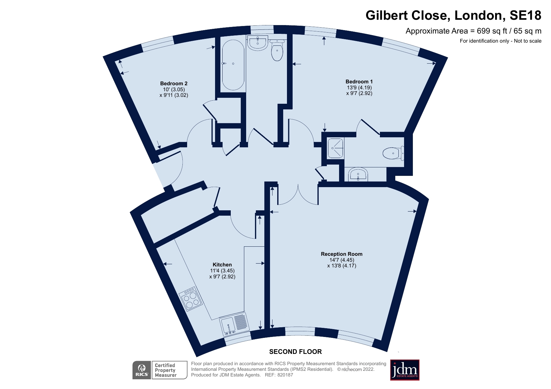 Gilbert Close, London SE18, 2 bedroom flat to rent 60944270