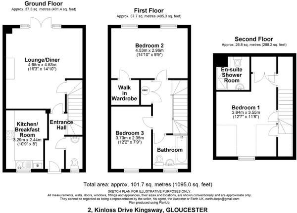 3 Bedrooms End terrace house for sale in Kinloss Drive Kingsway, Quedgeley, Gloucester GL2