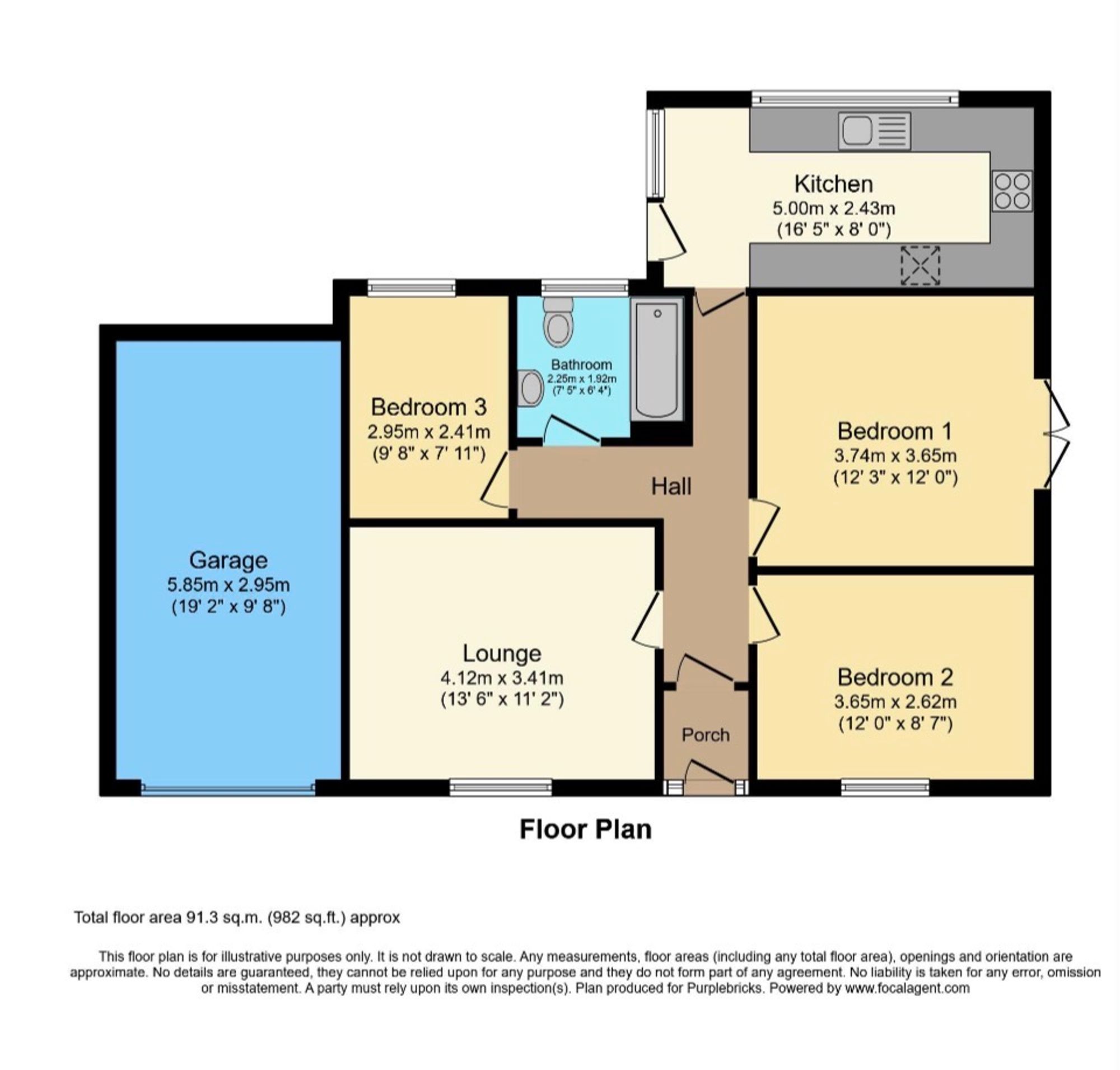 40 Trelawney Avenue, Redruth floorplan