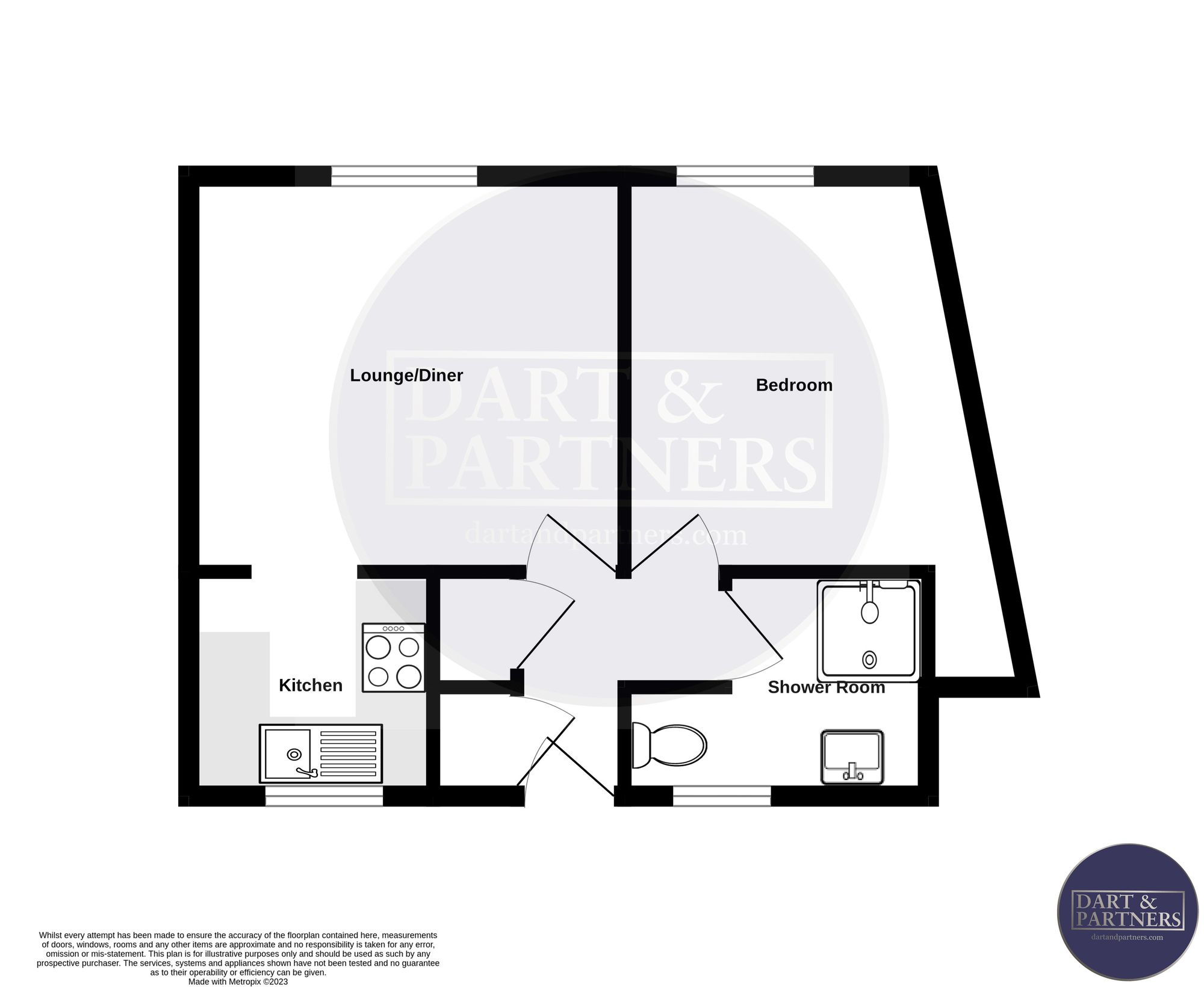Flat 25, Brooklands Alexandra Road, Dawlish floorplan
