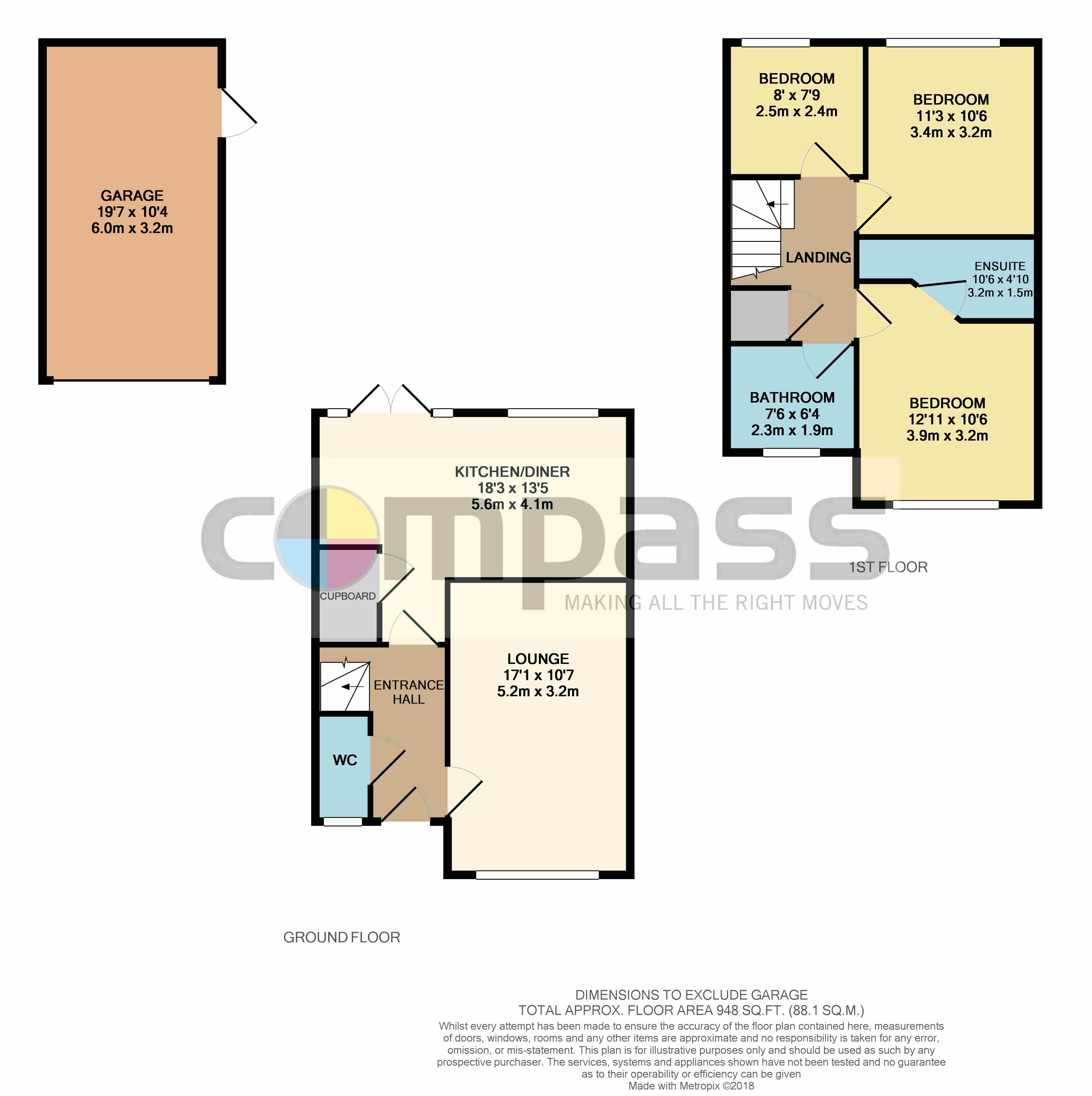 3 Bedrooms Semi-detached house for sale in Keeley Croft, New Cardington, Shortstown MK42