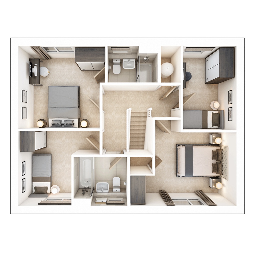 The Tewksdale - Plot 140, Salden Place East, Buckingham Road, Milton Keynes floorplan