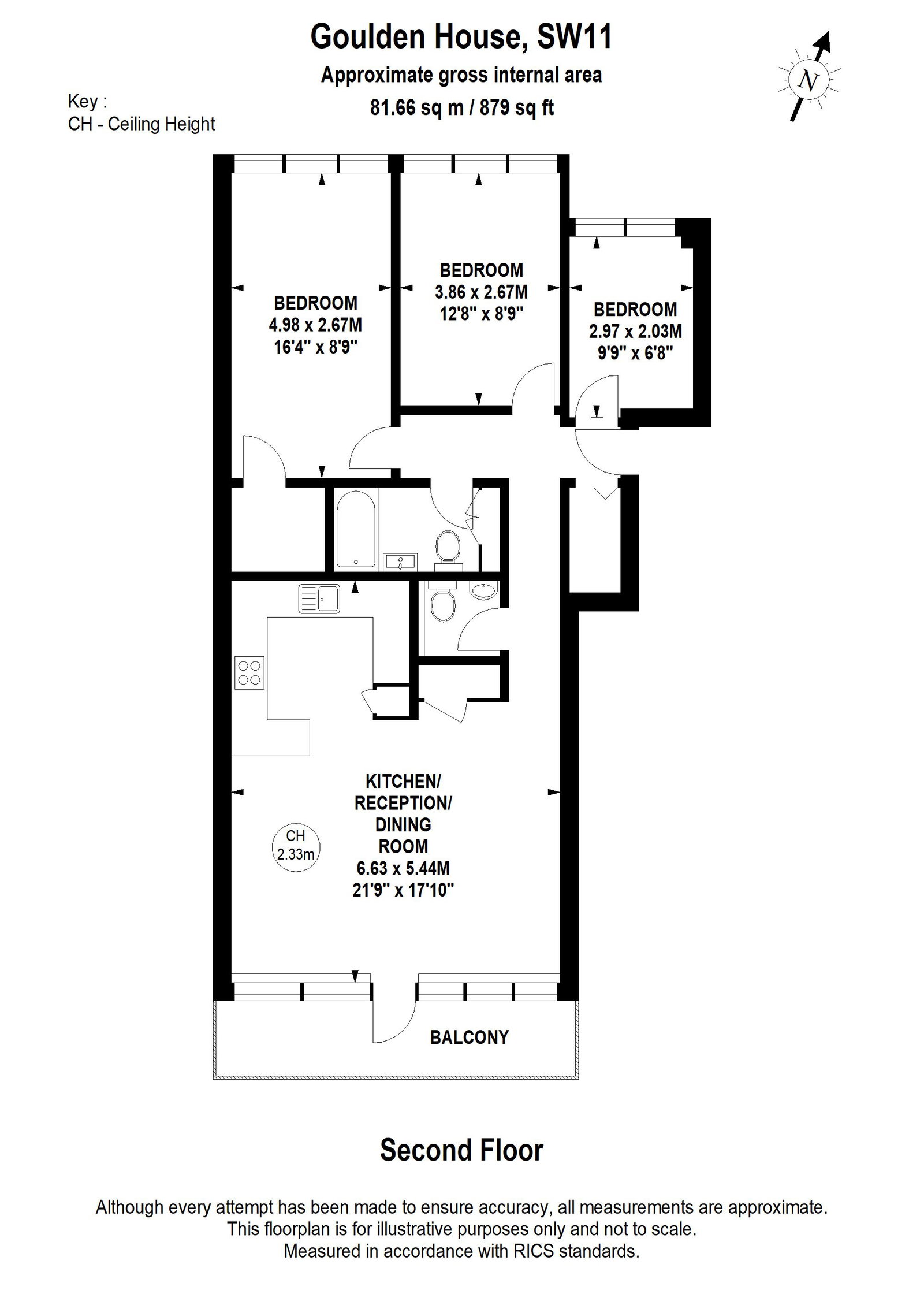 Bullen Street, London floorplan