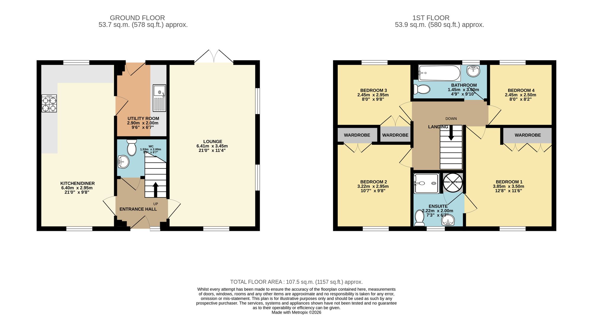 8 Whinfell Road, Chesterfield floorplan
