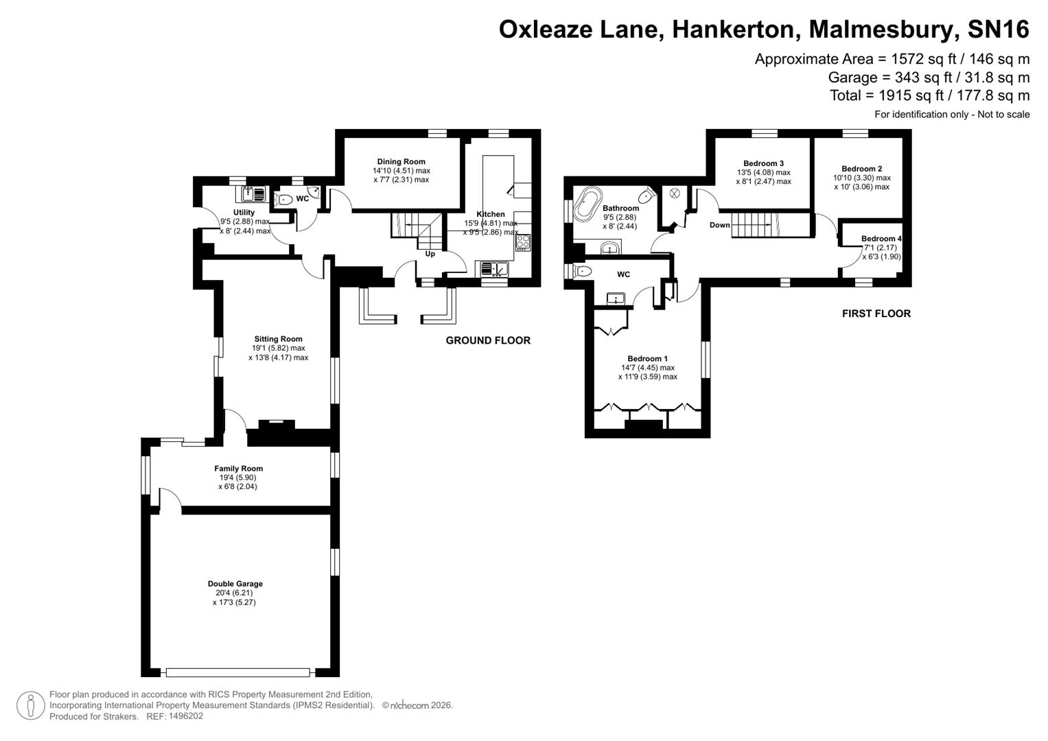 The Hawthorns, Oxleaze Lane, Hankerton floorplan