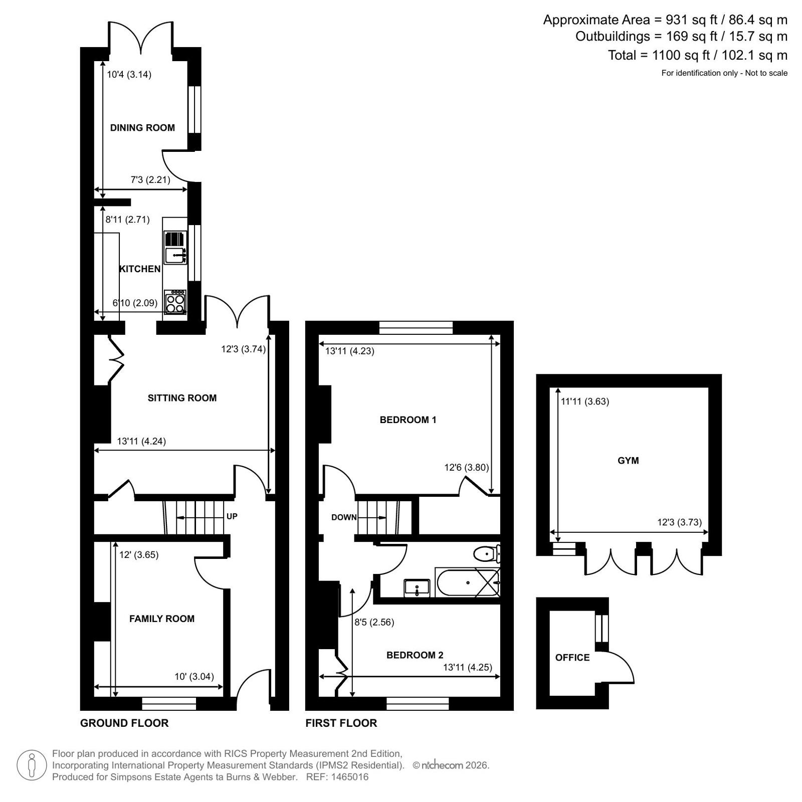 2 Carlton Cottages,, Portsmouth Road, Milford, Godalming floorplan
