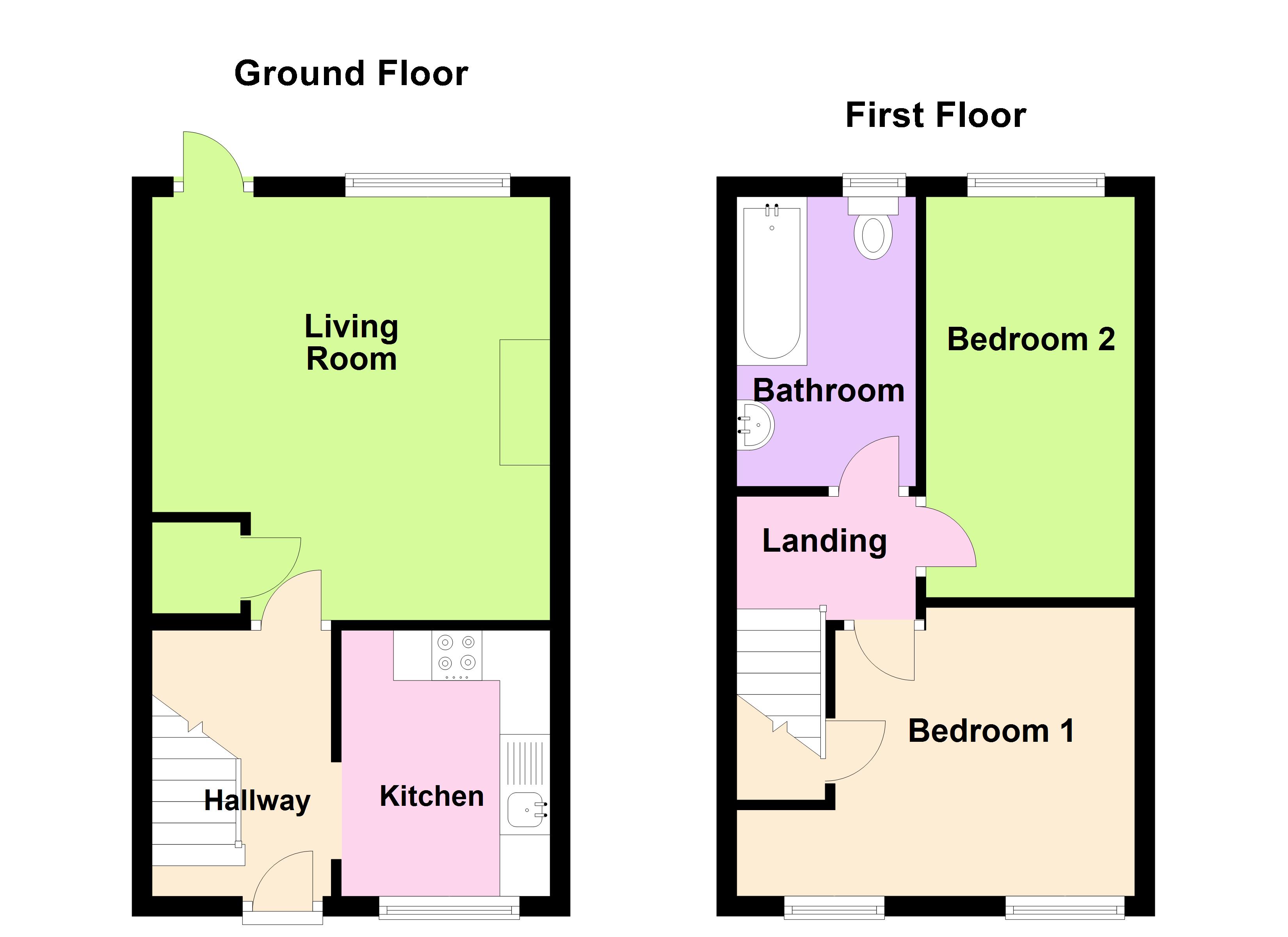 2 Bedrooms End terrace house to rent in Glenlea Grove, Up Hatherley, Cheltenham, Gloucestershire GL51