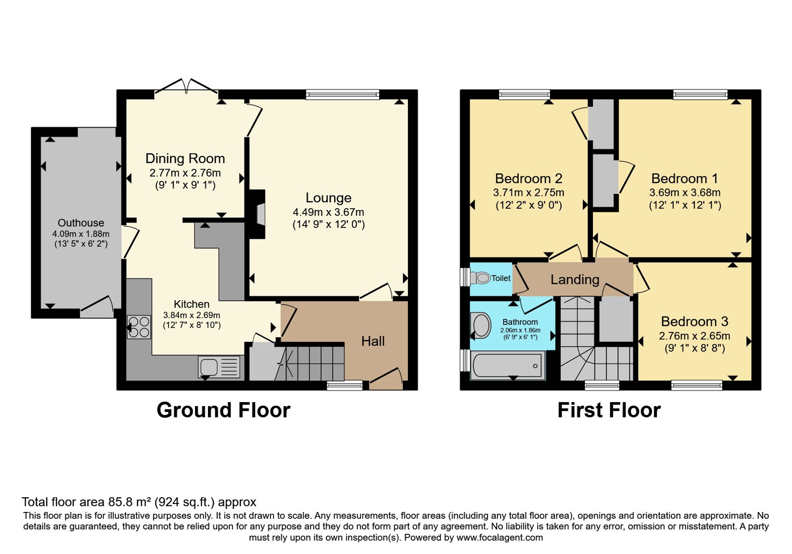 1, Halifax Road, Wadebridge floorplan