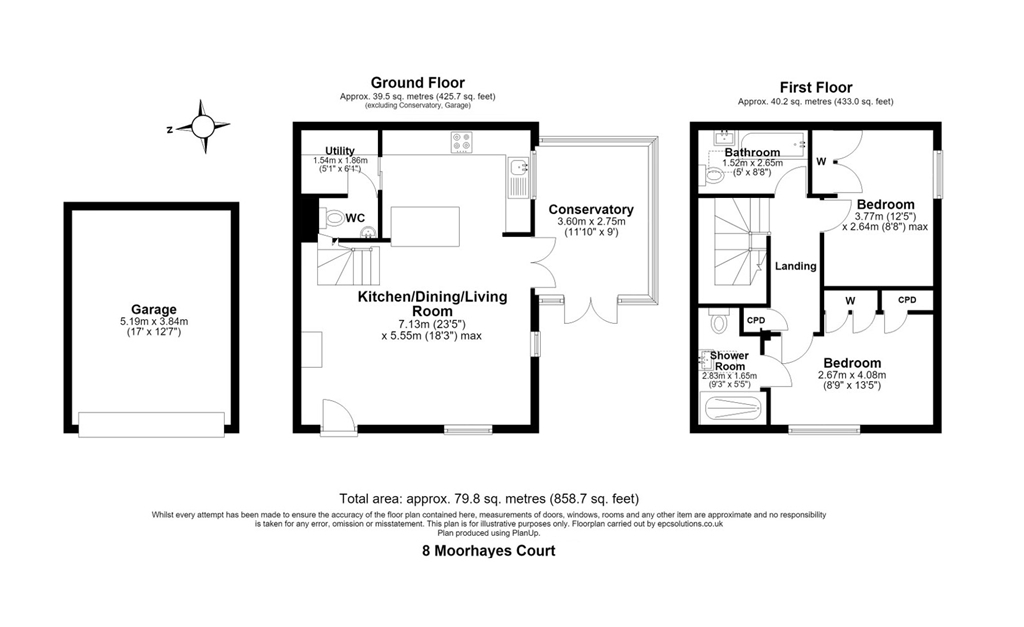 8, Moorhayes Court Devon, Talaton floorplan