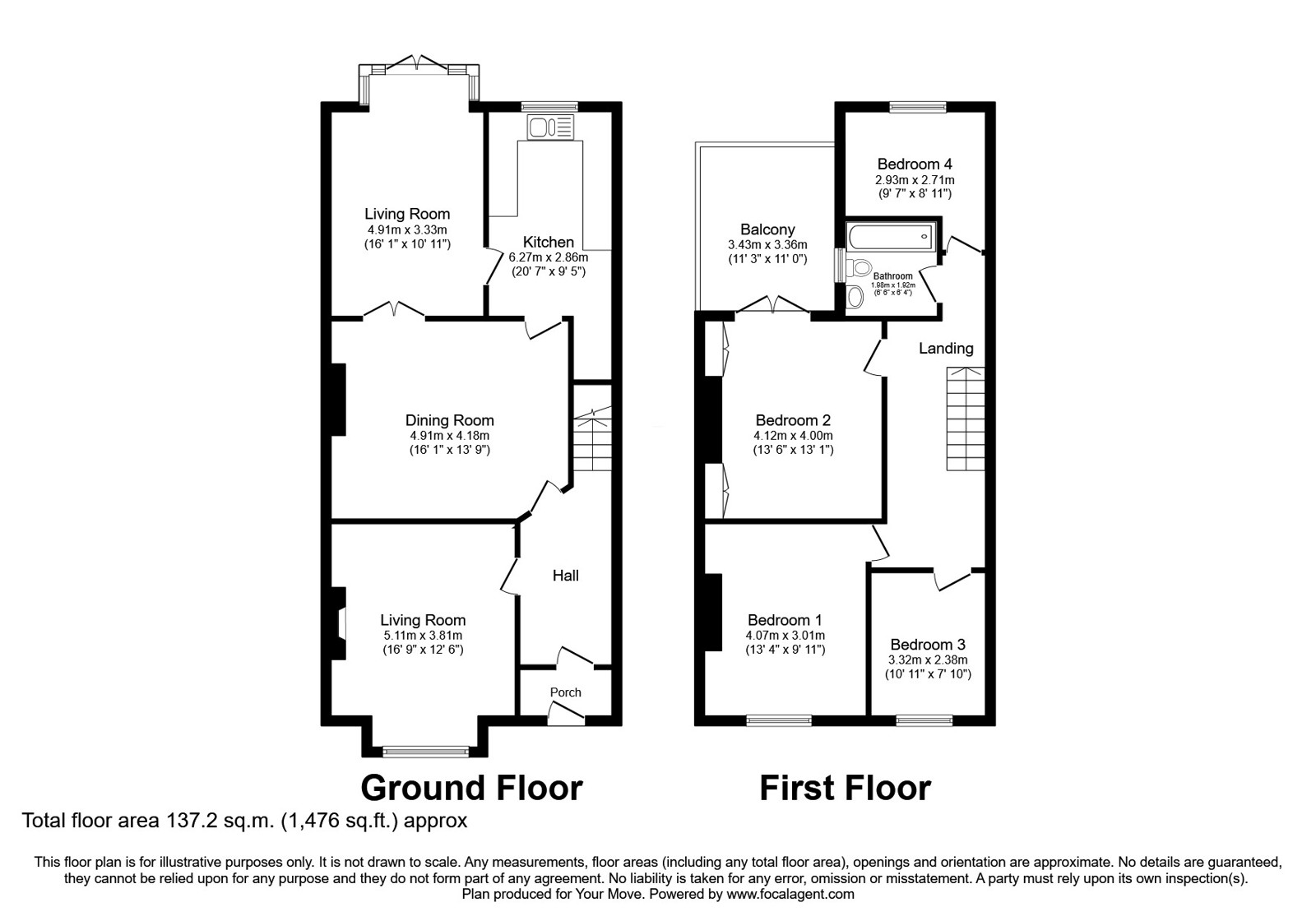 2, Outwood Road, Manchester floorplan