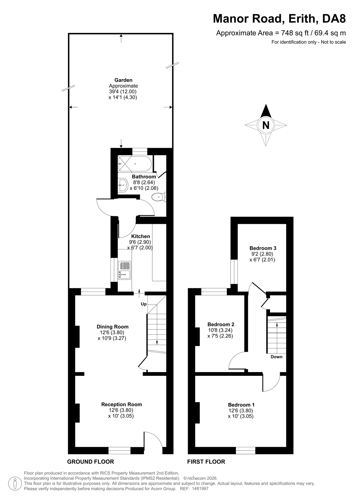 23, Manor Road, Erith floorplan