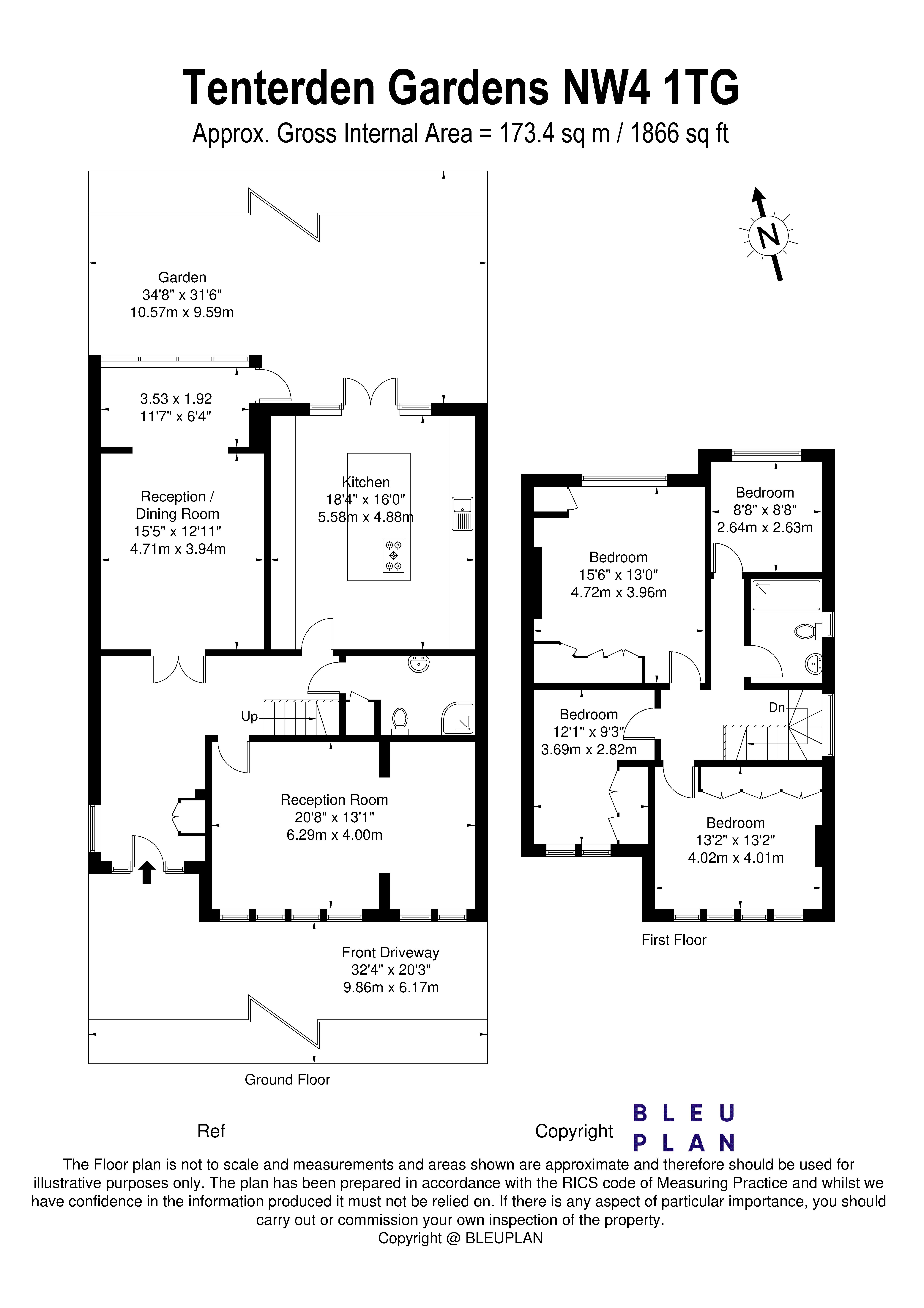 Tenterden Gardens, London NW4, 4 bedroom detached house for sale