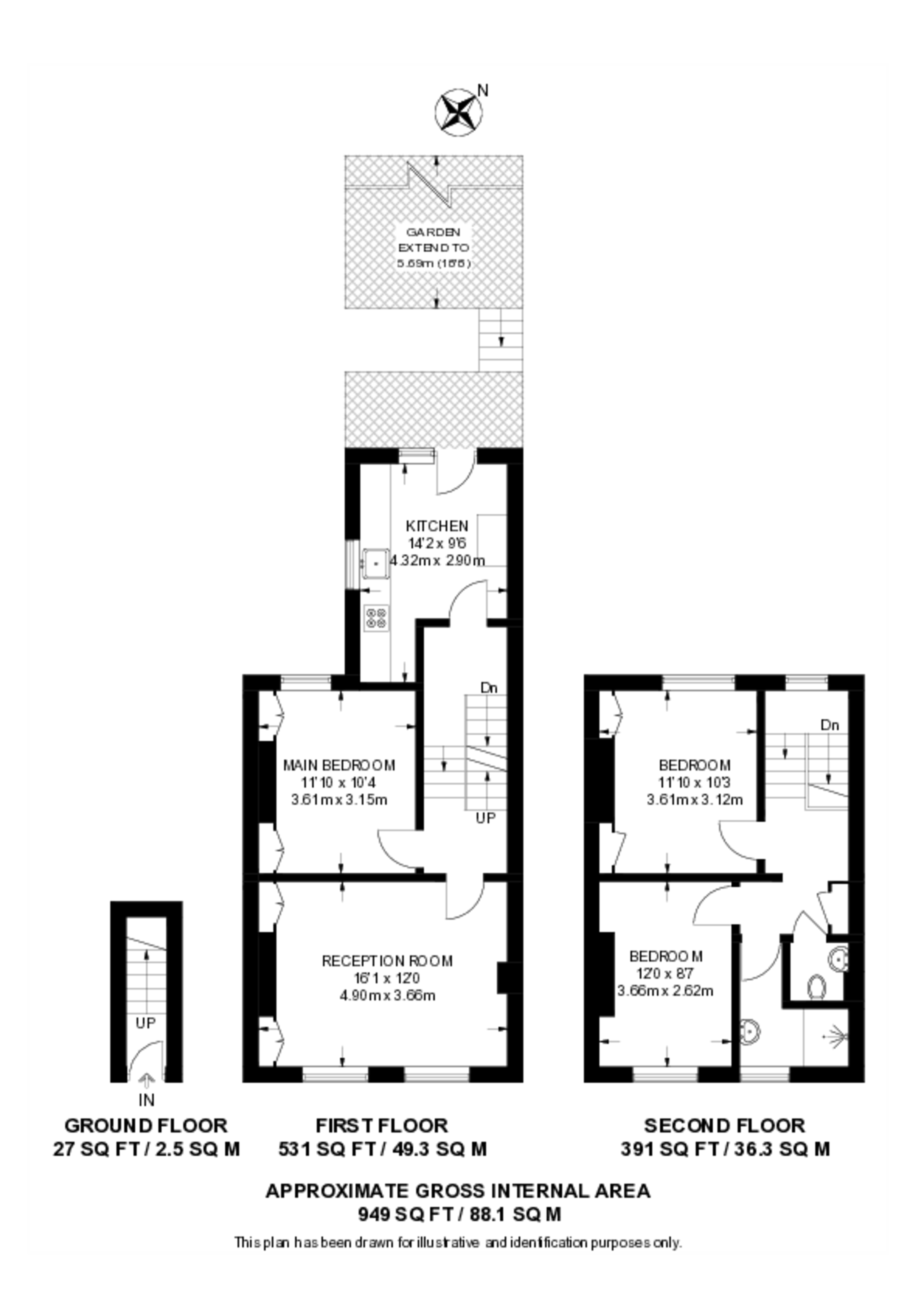 Arctic Street, NW5, Kentish Town floorplan