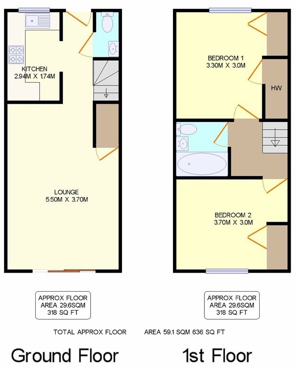 2 Bedrooms Terraced house to rent in Stewart Close, Abbots Langley, Hertfordshire WD5