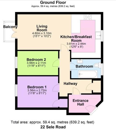 22, Sele Mill, Hertford floorplan