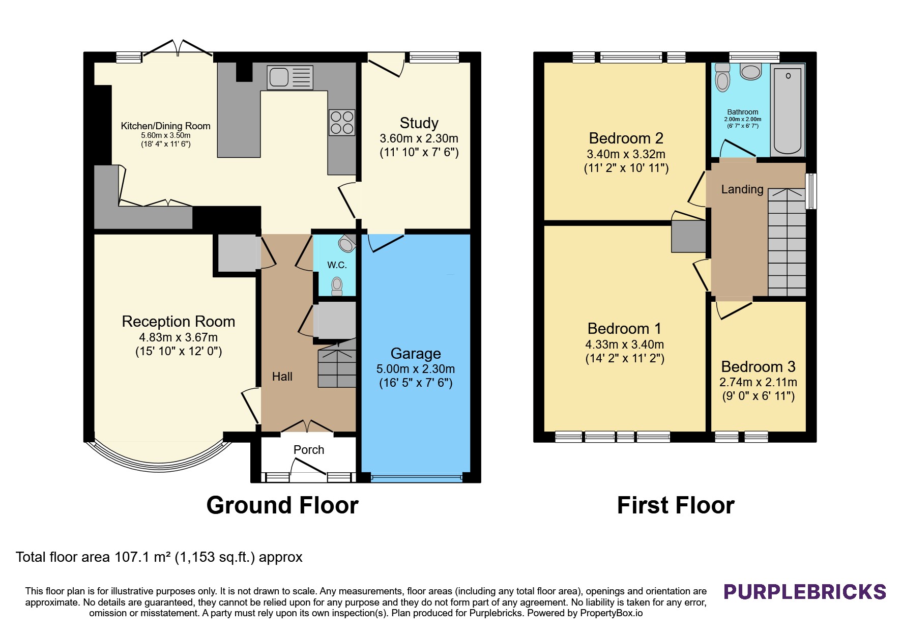 12, Cornell Way, Romford floorplan