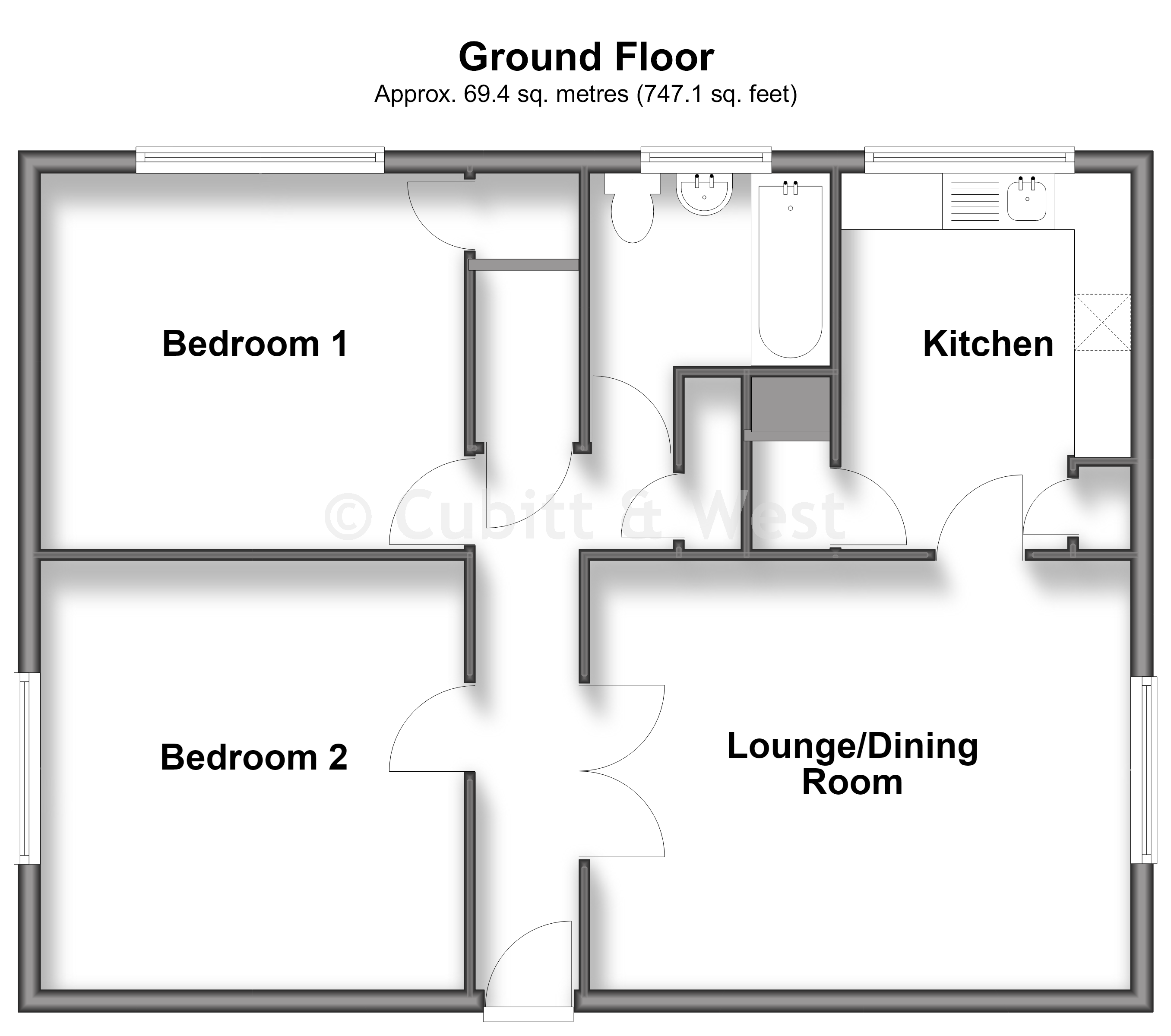 Pevensey House, Castle Close, Reigate floorplan