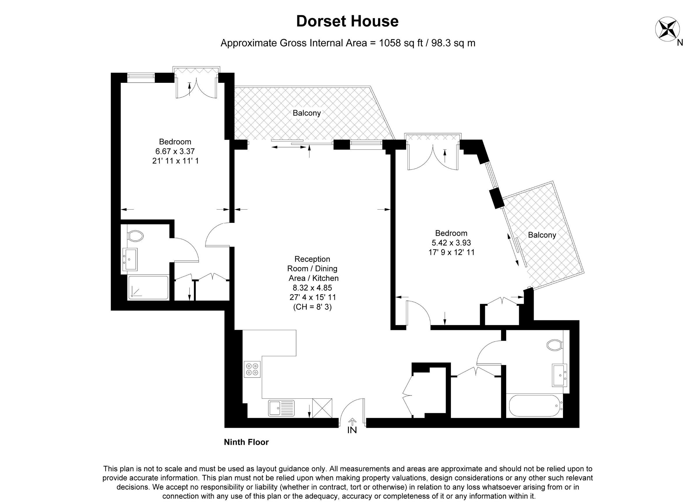 35 Dorset House, London floorplan