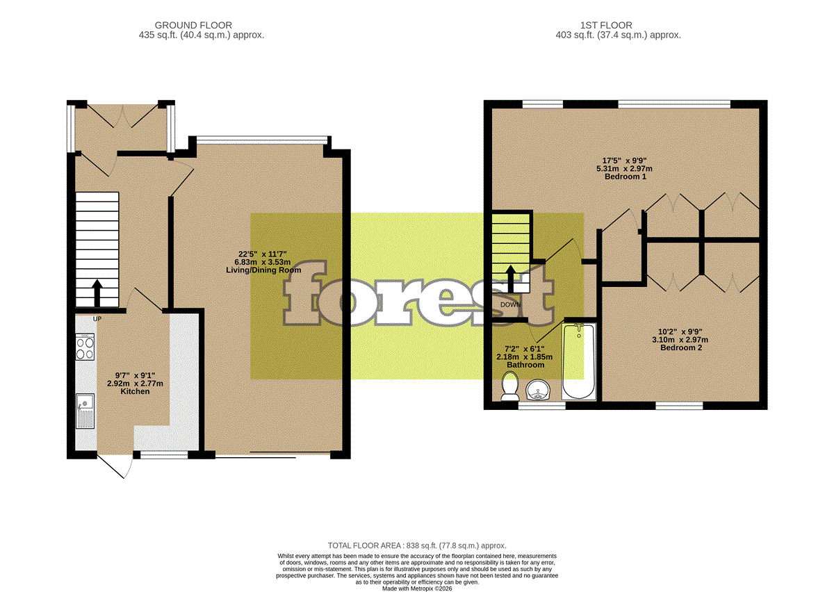 130, Saxon Avenue, Hanworth floorplan