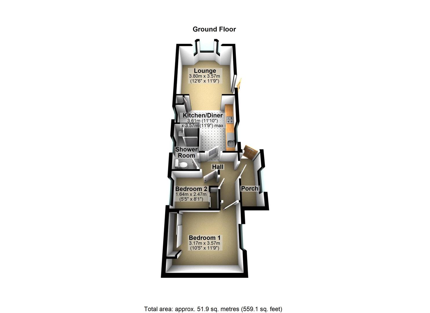 12, Newfield Drive, Leeds floorplan
