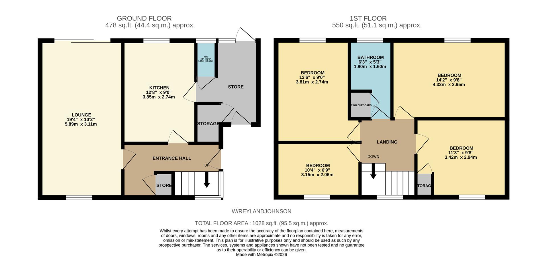 139, Wedhey, Harlow floorplan